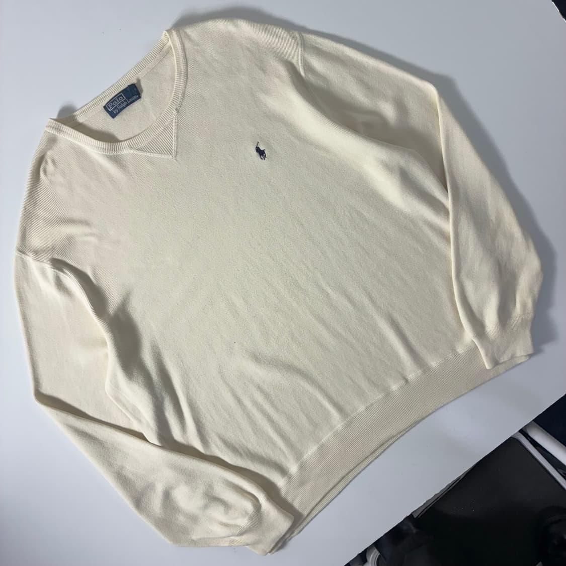 Polo  폴로 랄프로렌 자수 코튼 아이보리 니트   상품이미지2