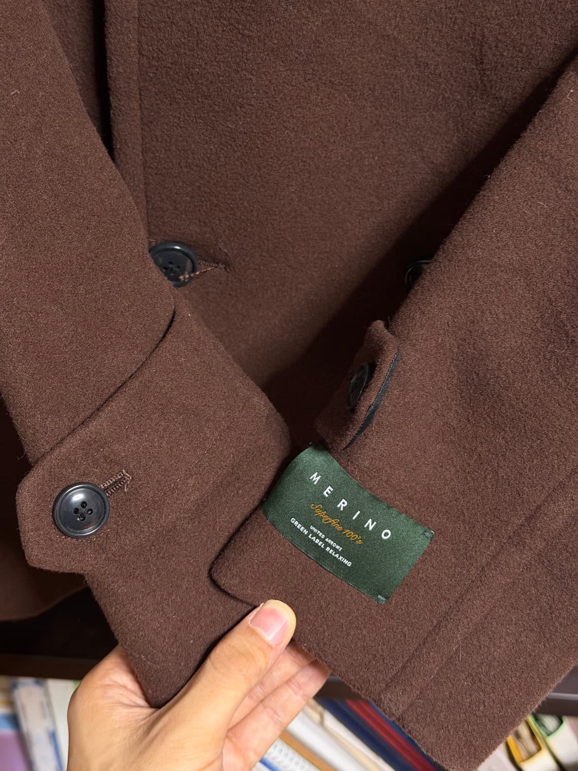 유나이티드 애로우즈 메리노 울 피코트 상품이미지5