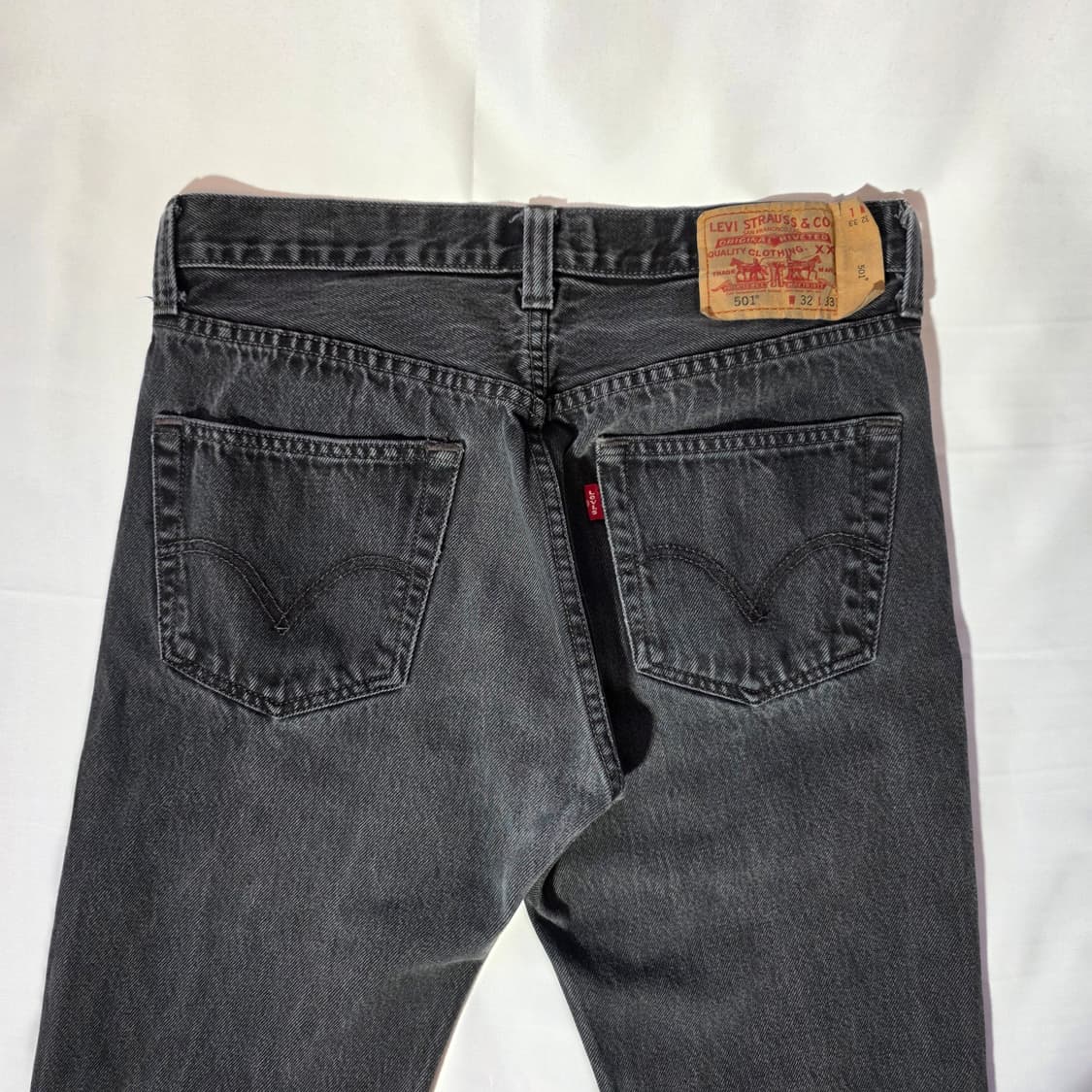 [W32L33]00S 리바이스 08501 블랙 데님팬츠 상품이미지8