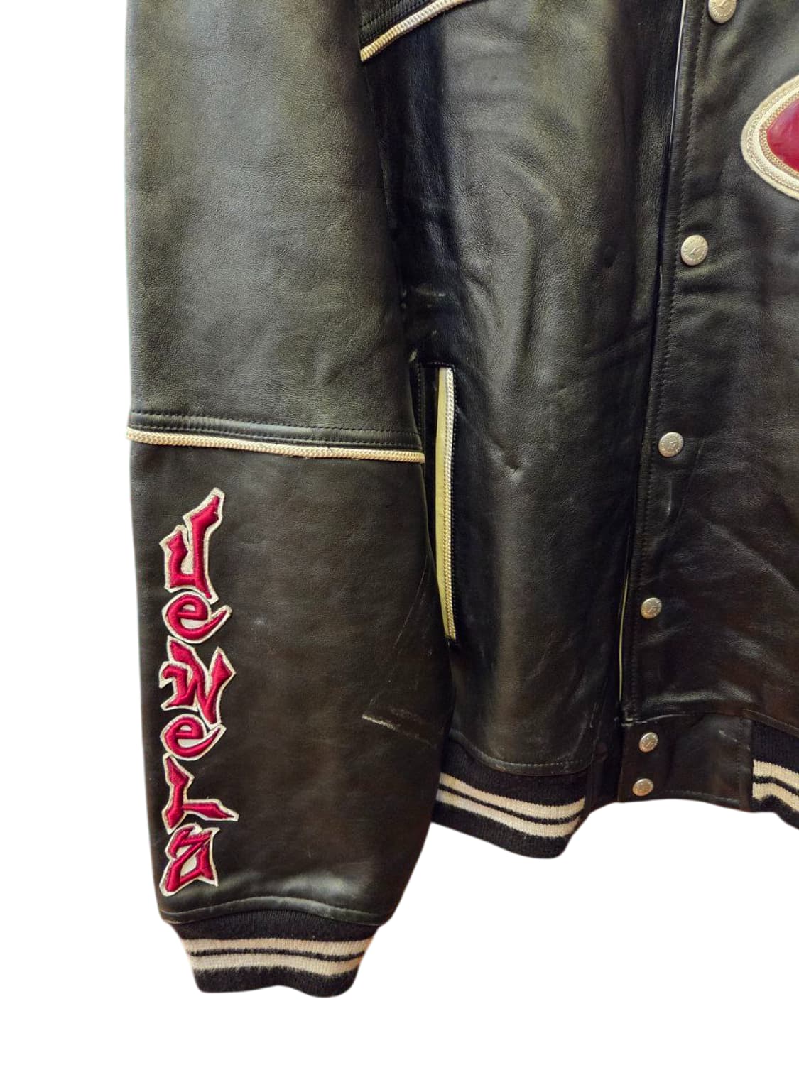  리복 가죽 바시티 자켓 상품이미지4