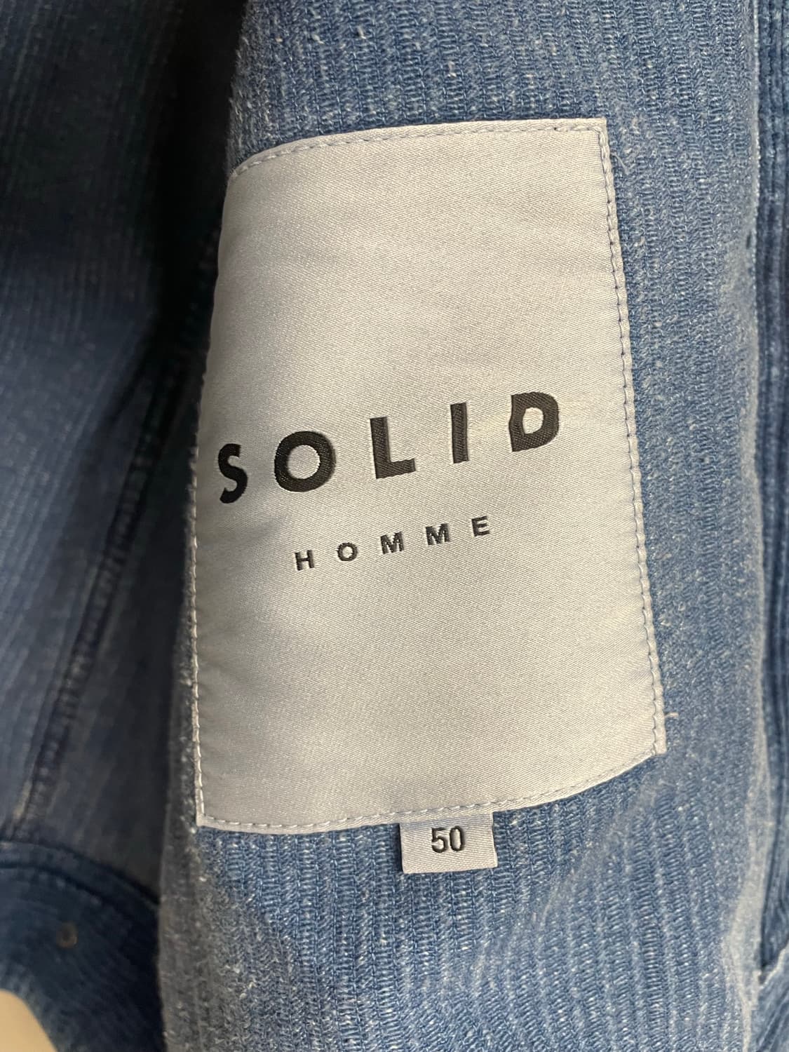 솔리드옴므 코듀로이 데님 자켓 50사이즈 상품이미지4