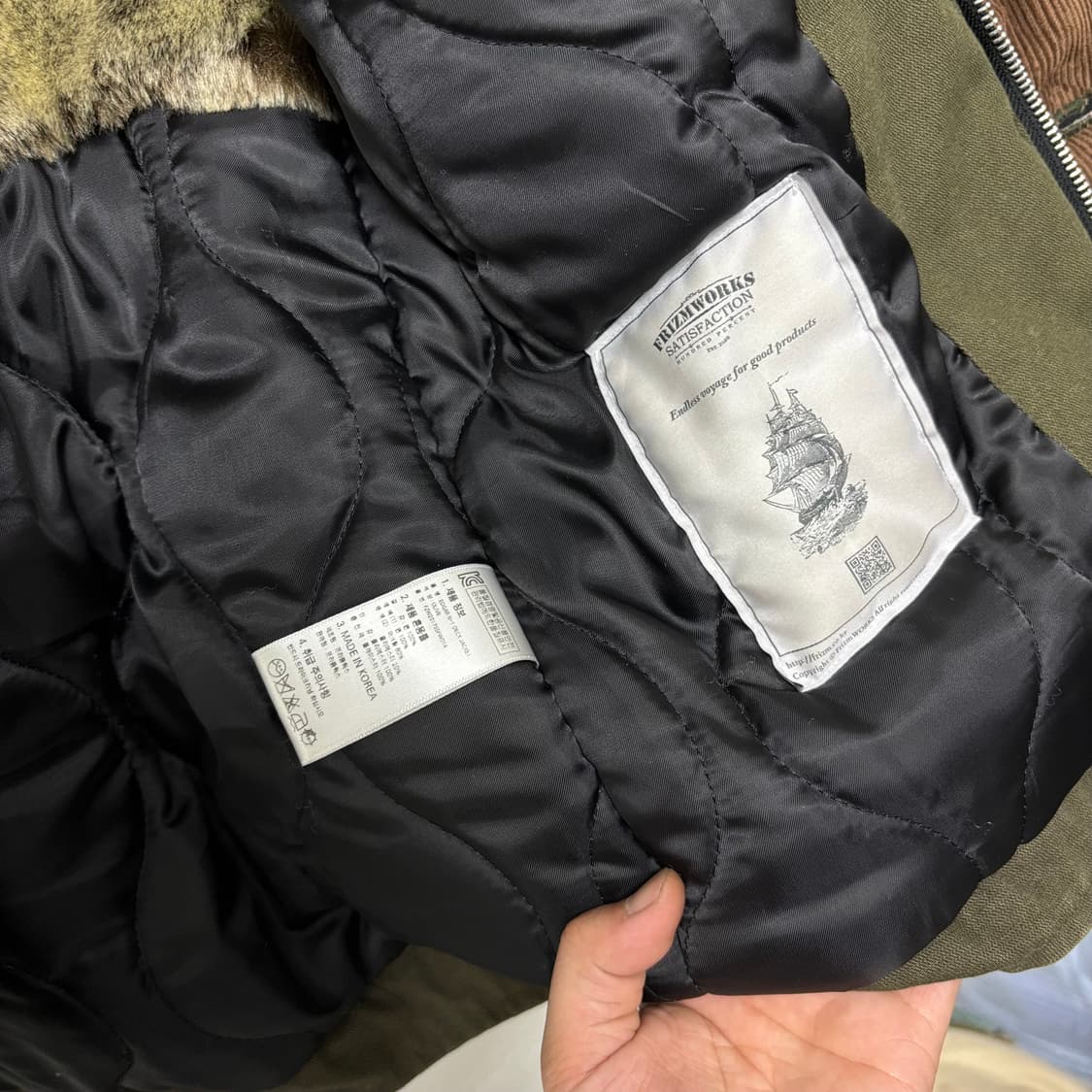 프리즘웍스 카키 N-1 덱자켓 상품이미지5