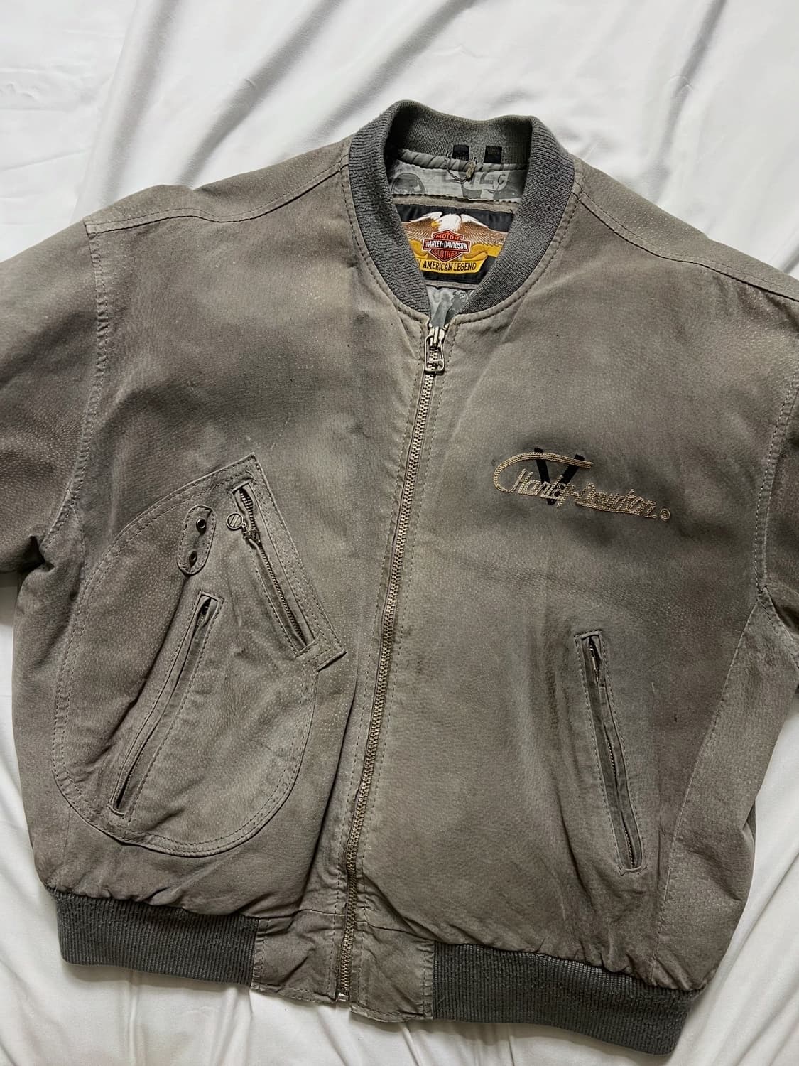 90s 할리데이비슨 스웨이드 가죽자켓 상품이미지8