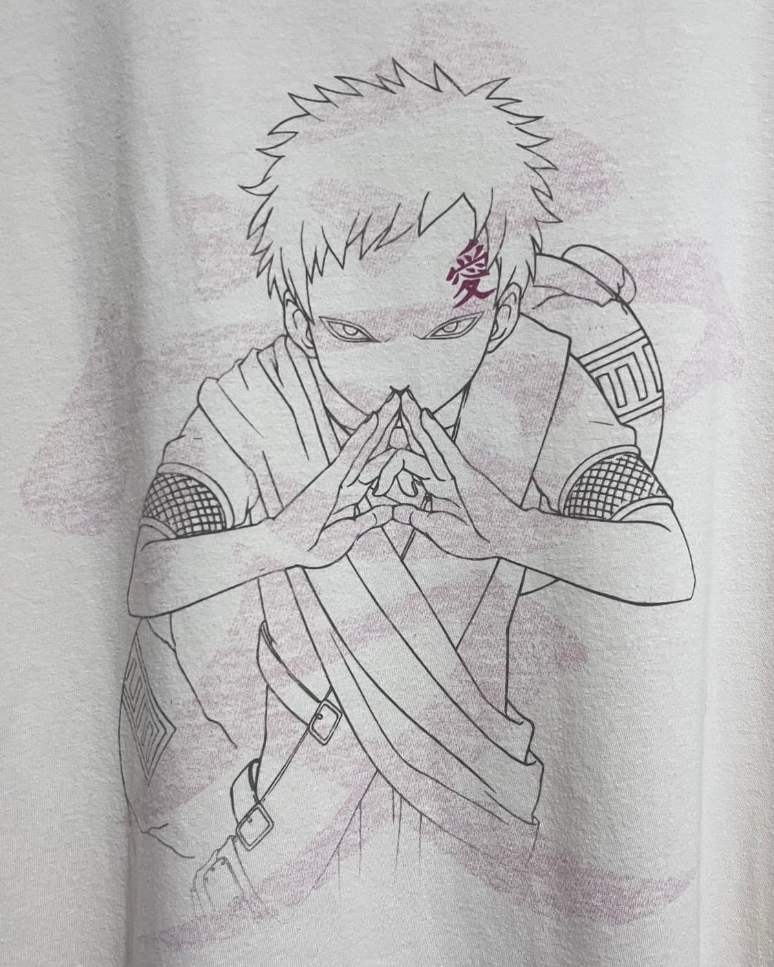 빈티지 00s 2002 Naruto Gara 나루토 가아라 애니 티셔츠 상품이미지2