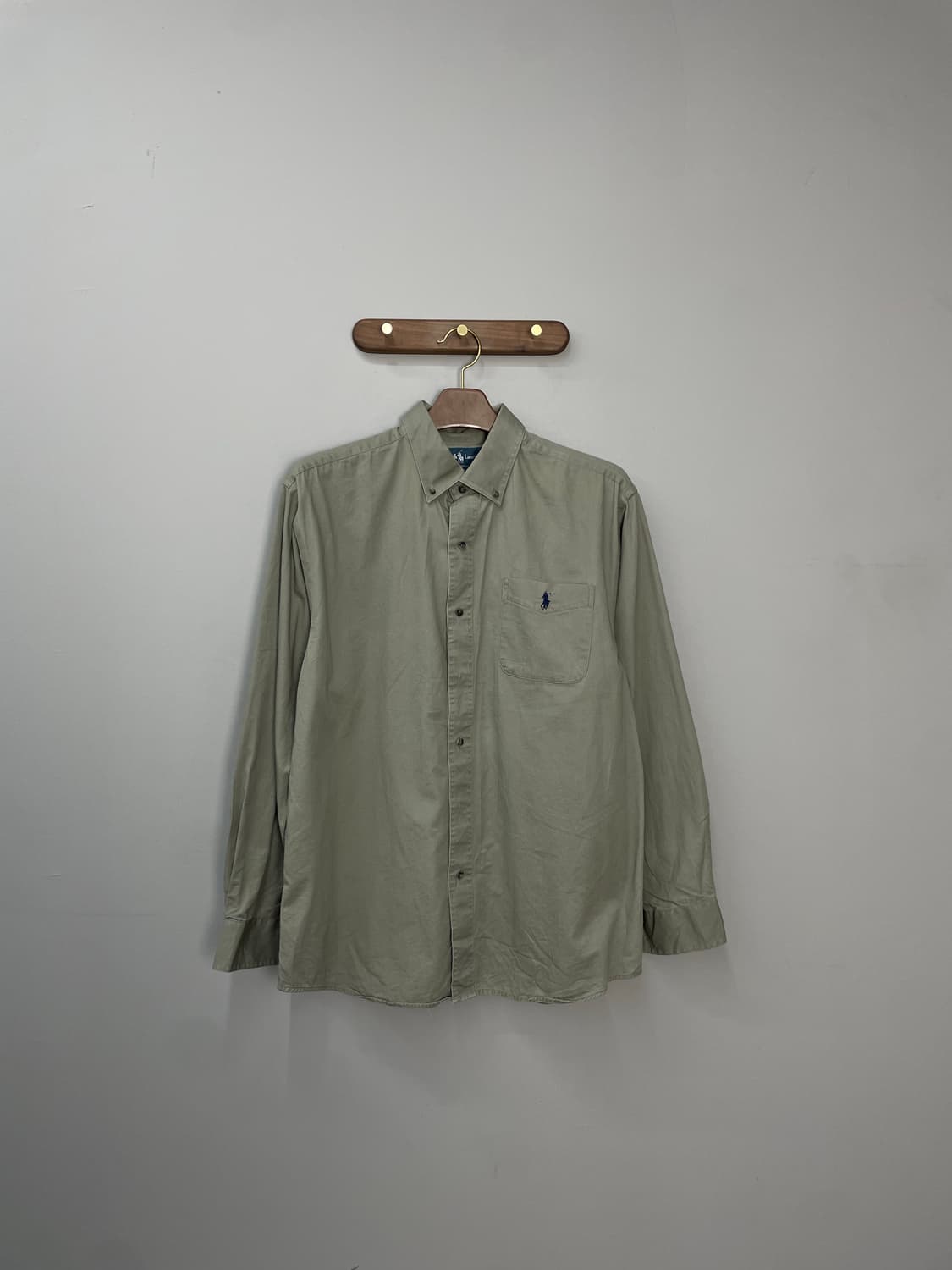 폴로 랄프로렌 클래식핏 솔리드 셔츠 H1107 상품이미지2