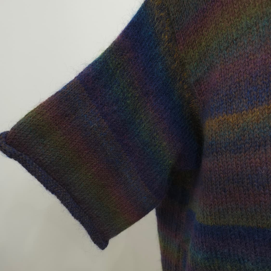 모헤어 그라데이션 레이어드 빅사이즈 5부 니트 상품이미지6