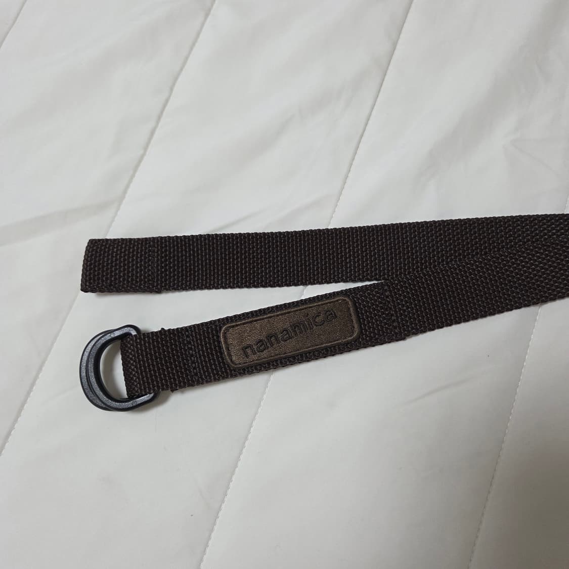 나나미카 테크 벨트 브라운 / 로고 패치 D링 웨이빙 상품이미지3