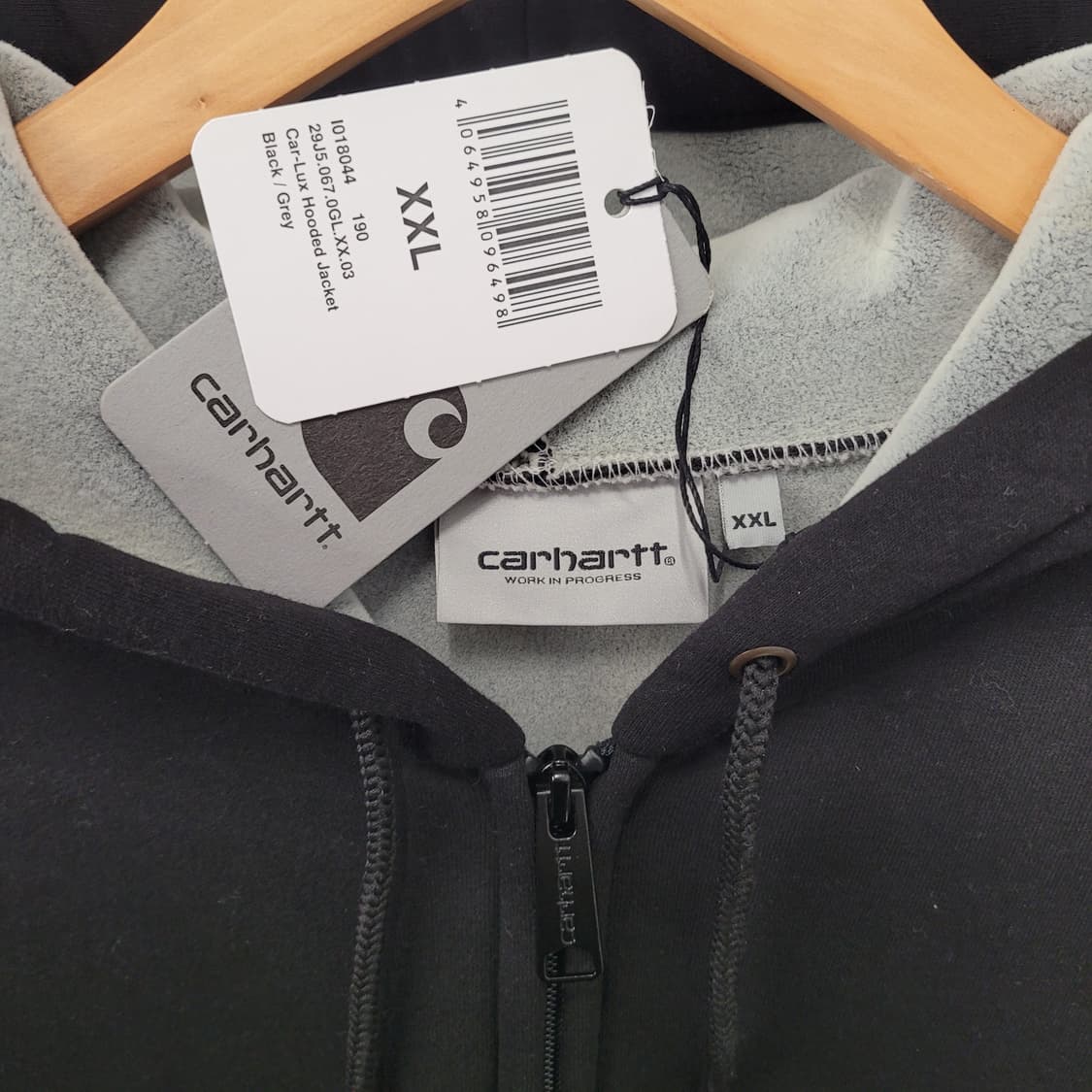Carhartt 칼하트 카럭스 후드 자켓 블랙 상품이미지4