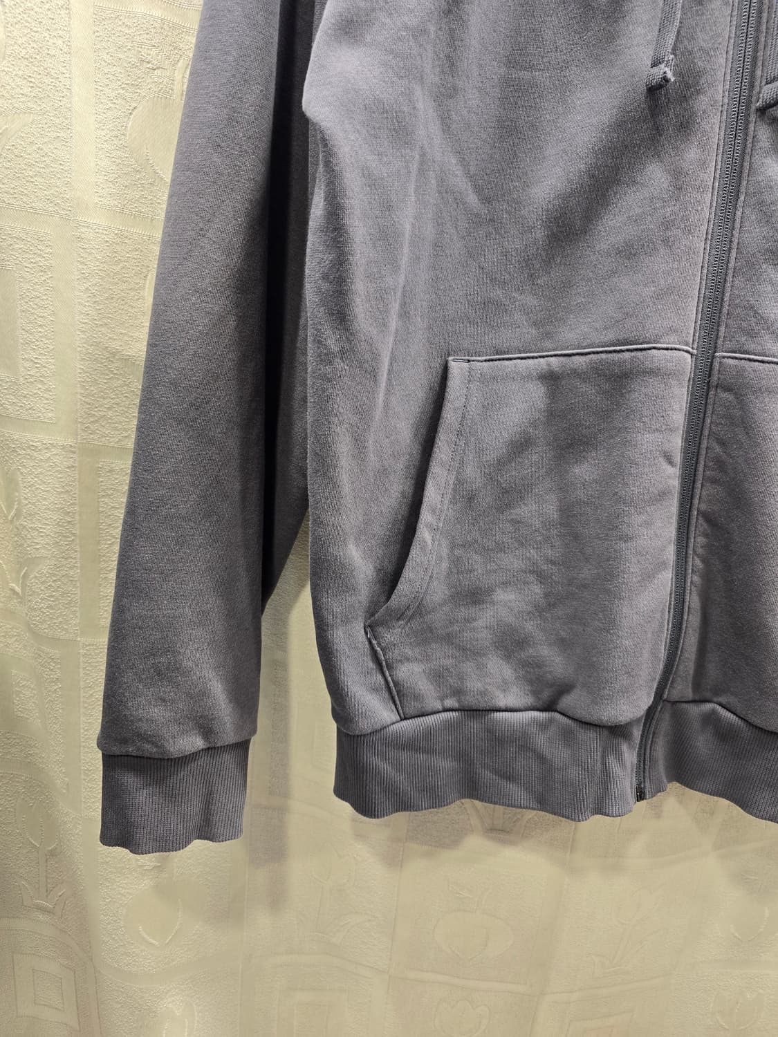 언더아머 회색 기모 후드집업 자켓 M(95) 상품이미지4
