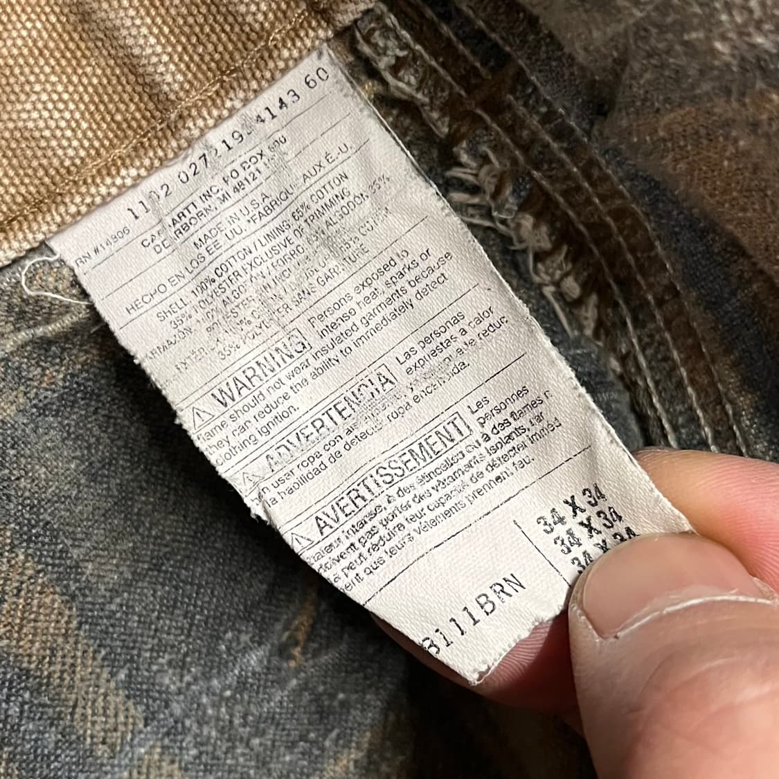 칼하트 데미지 카펜터 팬츠 (34) 상품이미지8