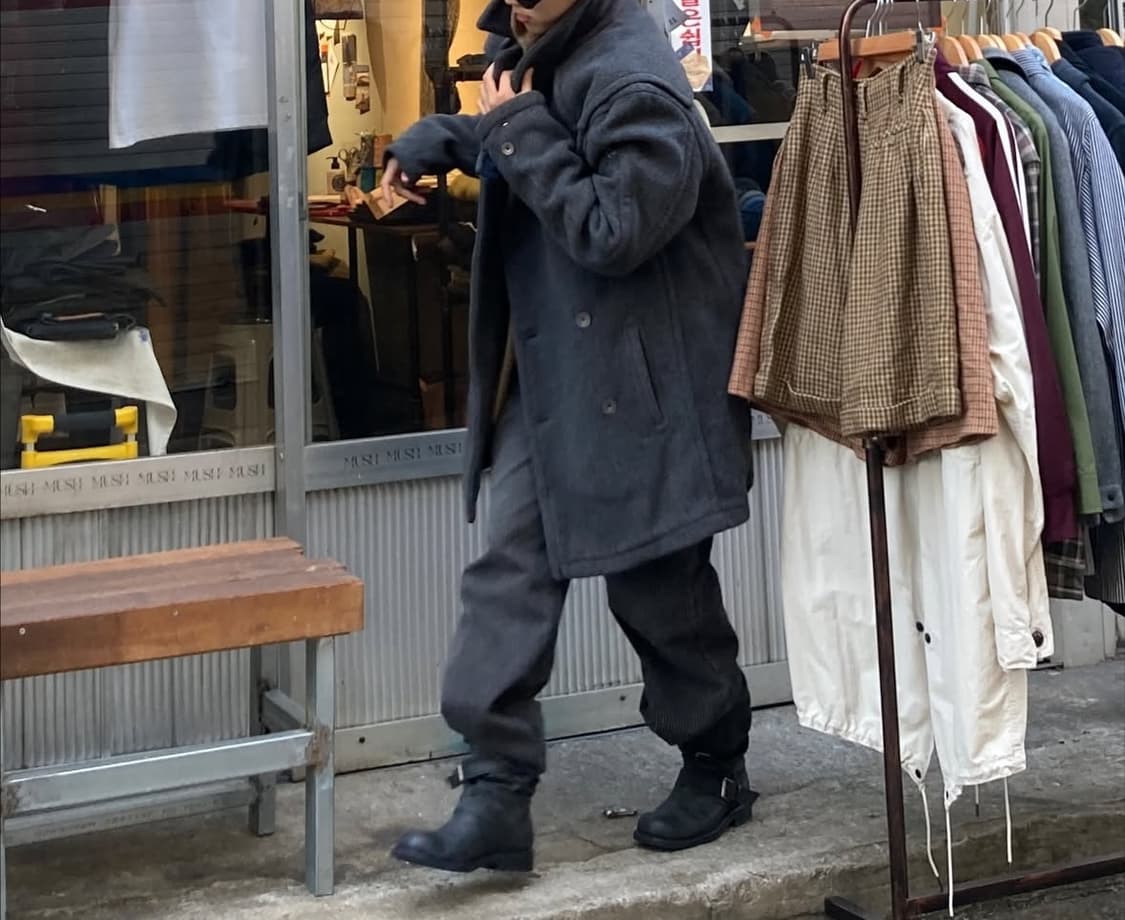 타미 울 캐시 혼방 피코트 상품이미지1