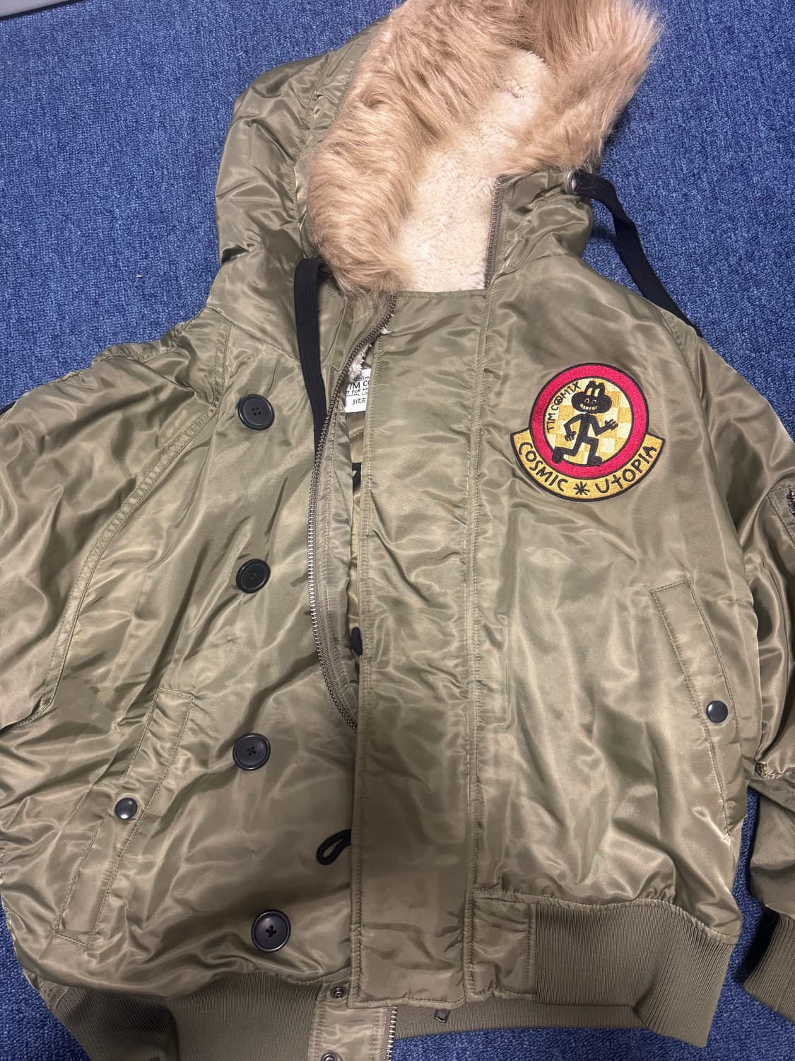 팀코믹스 점퍼 카키 m 상품이미지2