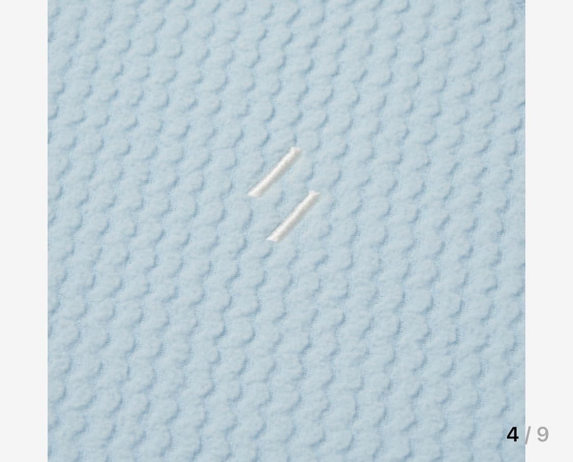 웰터익스페리먼트 와플후드 플리스 스카이블루 1 상품이미지3