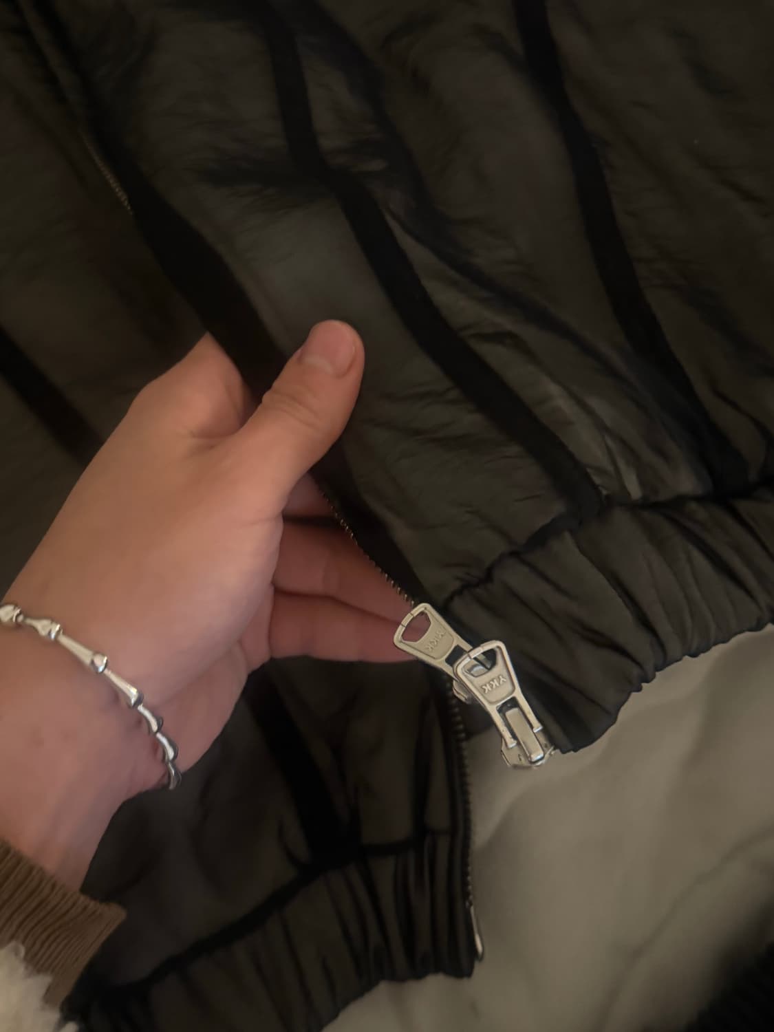 인사일런스 더블레이어드 플러피 점퍼 M 상품이미지7