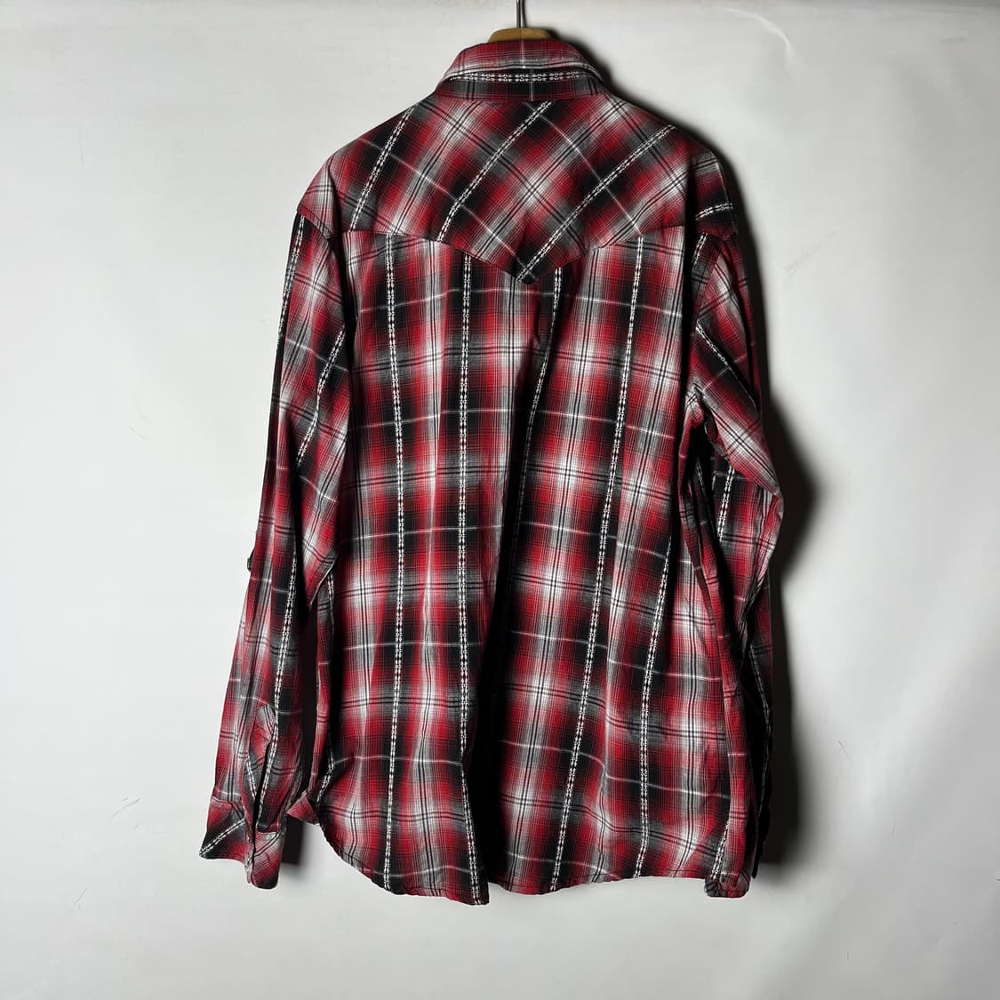 [Thruxton] 재팬 펑크 본디지 체크 웨스턴셔츠 상품이미지2