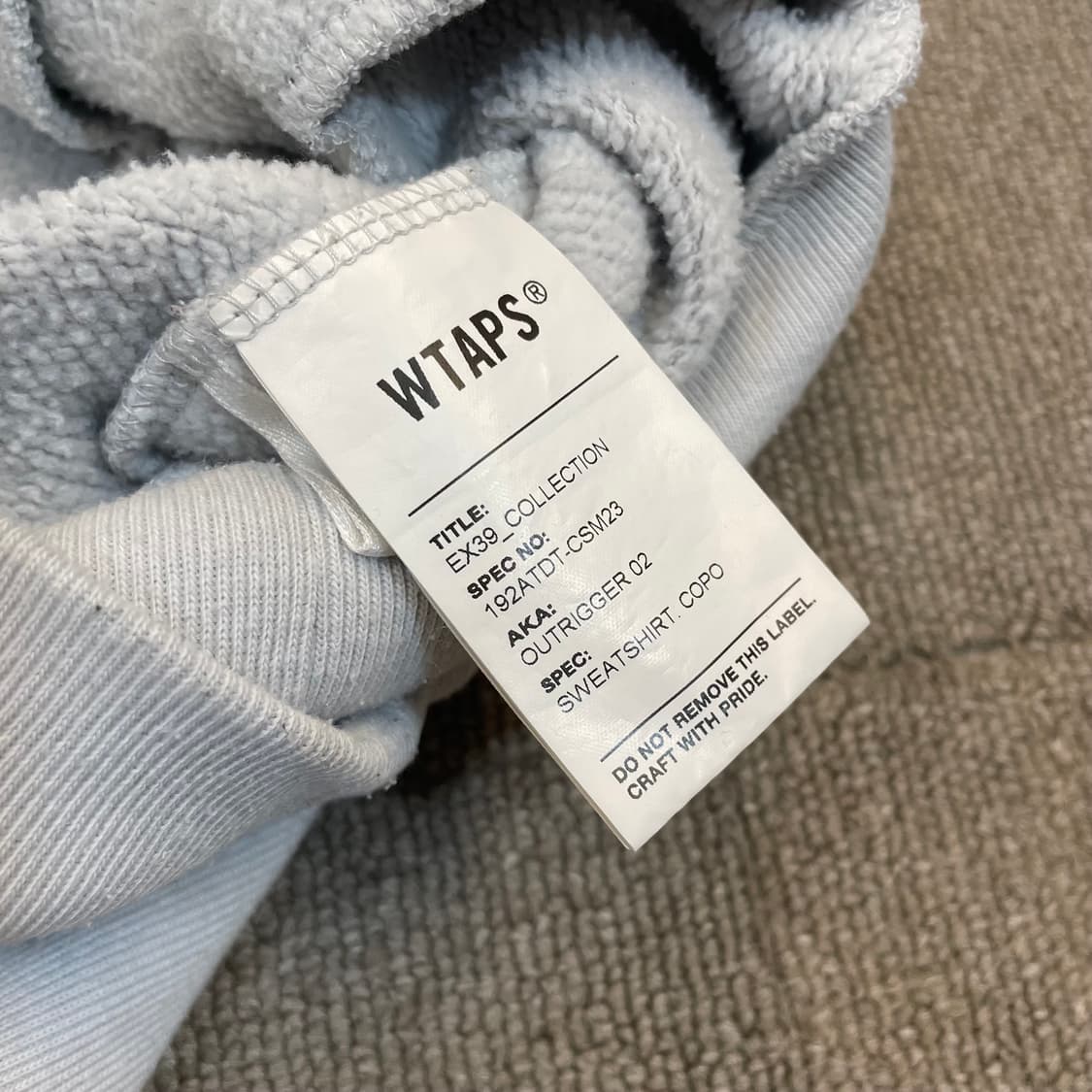 wtaps 더블탭스 반집업 후드  상품이미지7