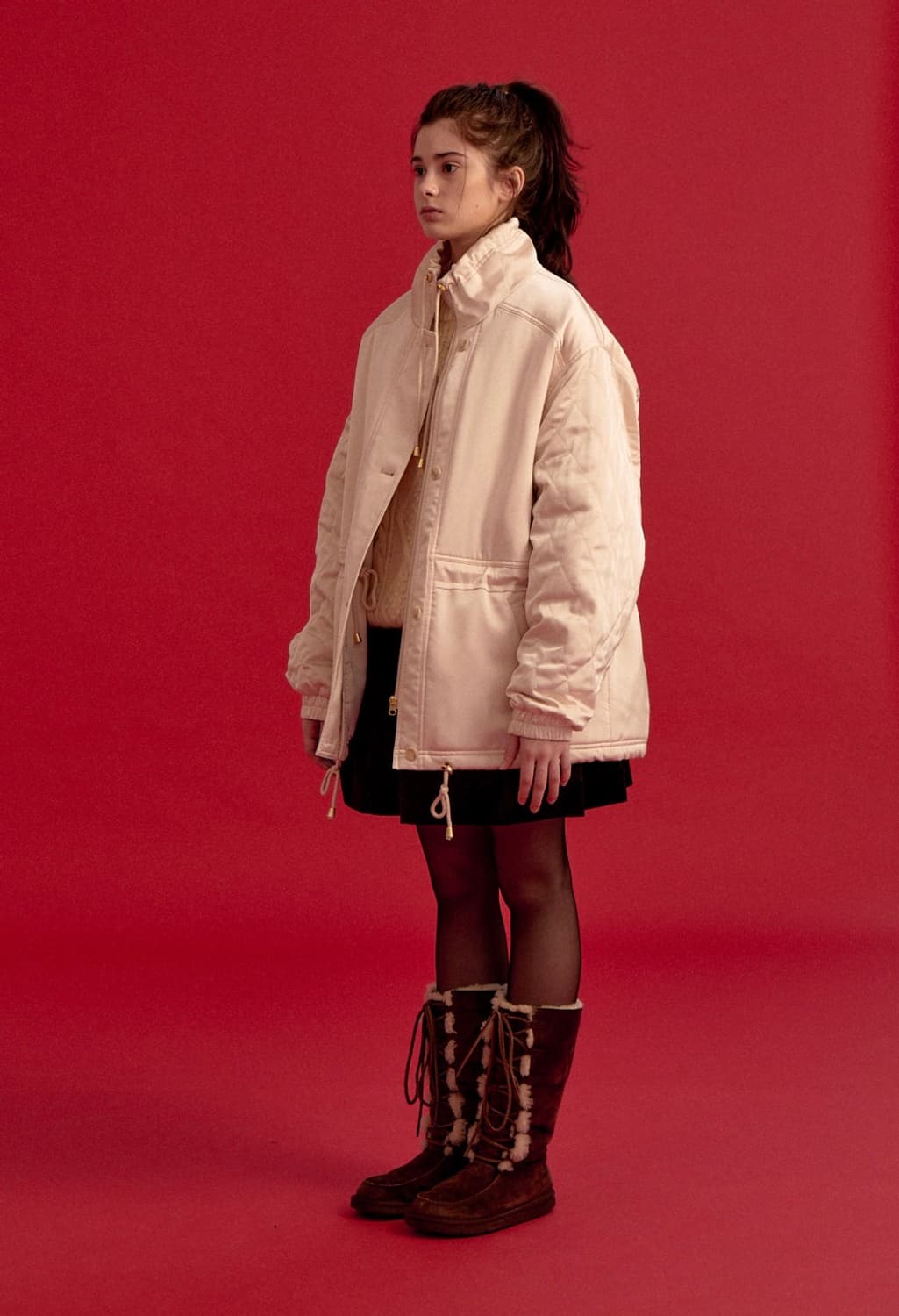 새상품) 파르벵 시에나 퀼팅 패딩 소프트 피치 상품이미지9