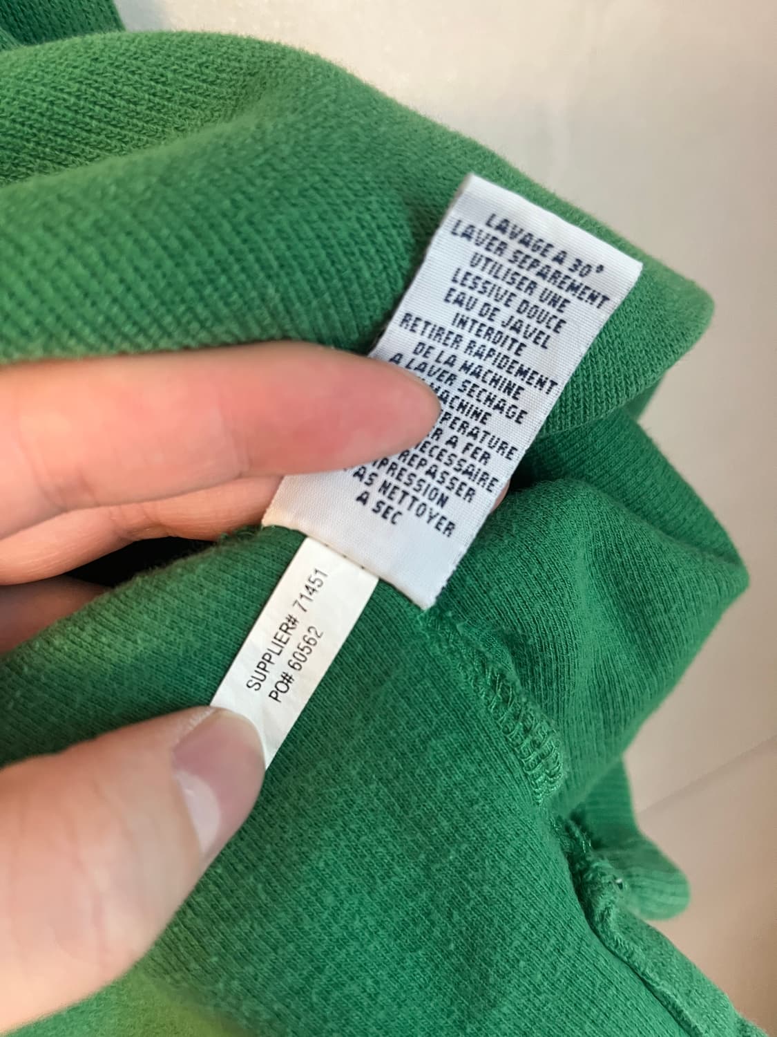 폴로 하프집업 니트 그린 [XL] 상품이미지6