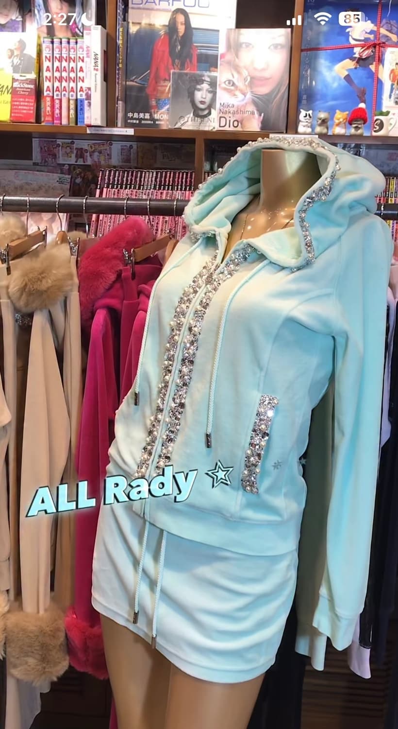 라디 Rady 쥬얼벨벳 트레이닝 셋업 오네갸루 히메갸루 로걀 상품이미지1