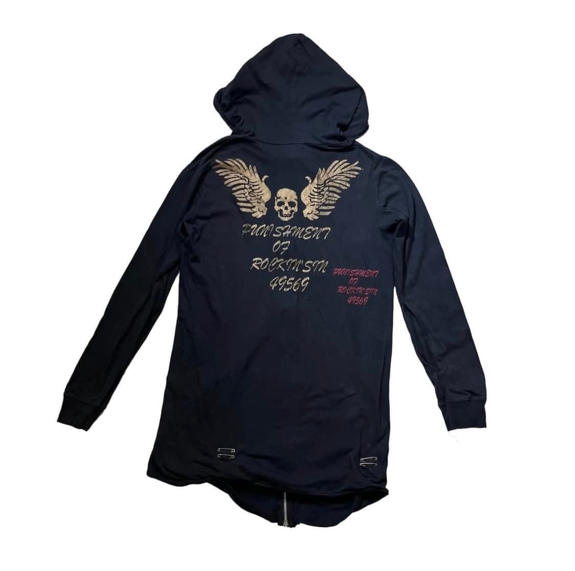 Jpn skull long hoodie zip up 상품이미지2