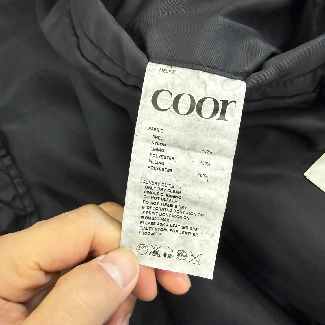 (M)쿠어 COOR 스머징 MA-1 봄버 자켓(2Way지퍼) 상품이미지3