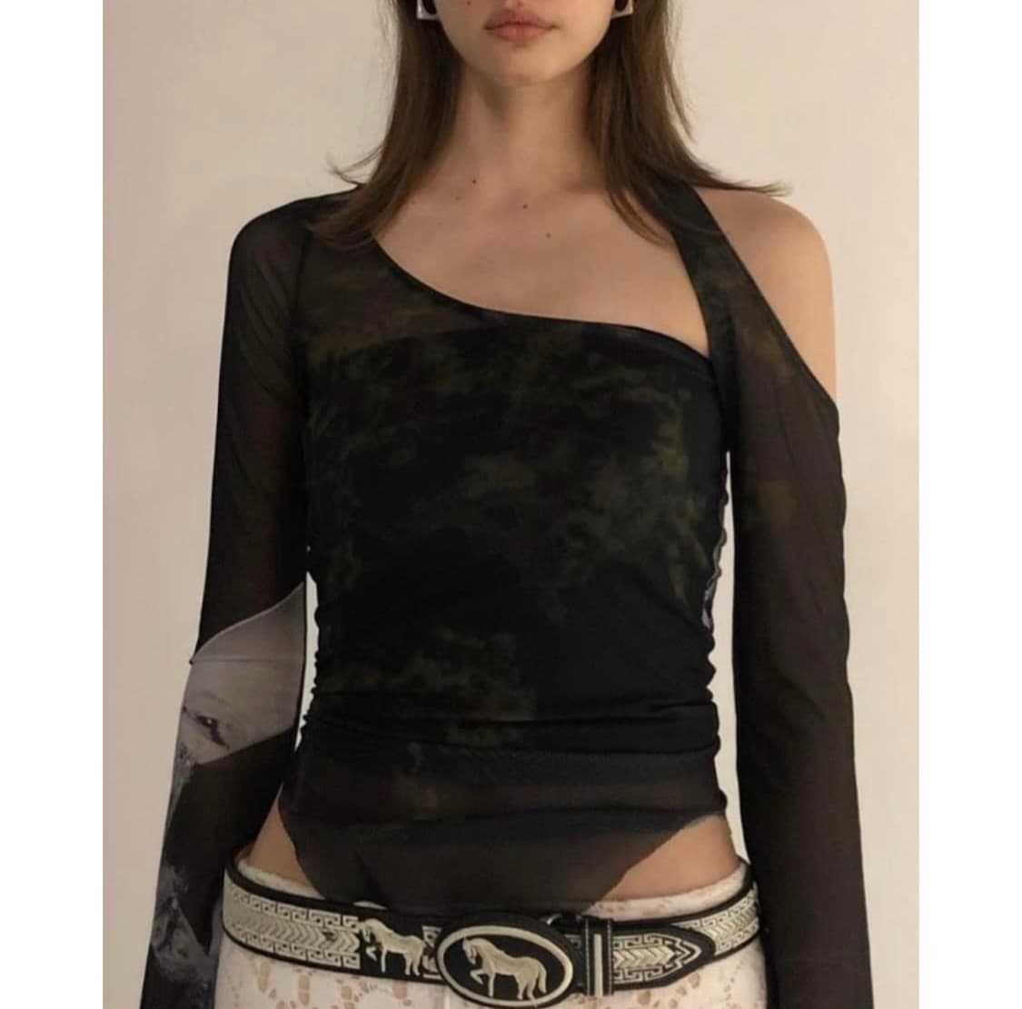 2000아카이브 엘리샤 메쉬 탑 상품이미지1