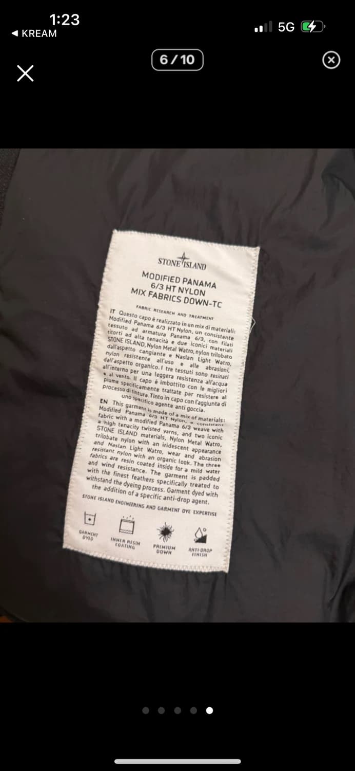 스톤아일랜드 모디파이드 파나마 패딩 [S+급1회착용] 상품이미지4