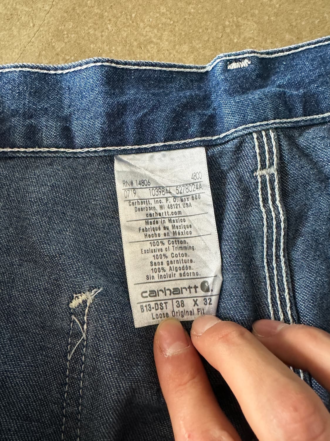 칼하트 Carhartt 데님 워크 팬츠 38 상품이미지4