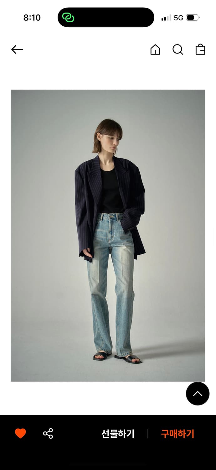 파사드패턴 클래식데님 fade indigo xs 상품이미지1