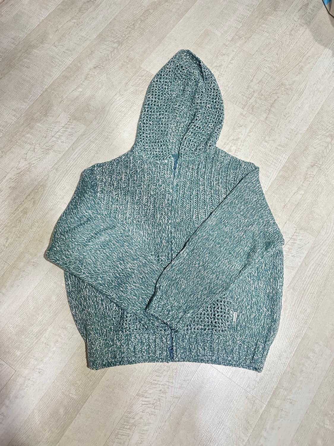 디네댓 니트후드집업 상품이미지1