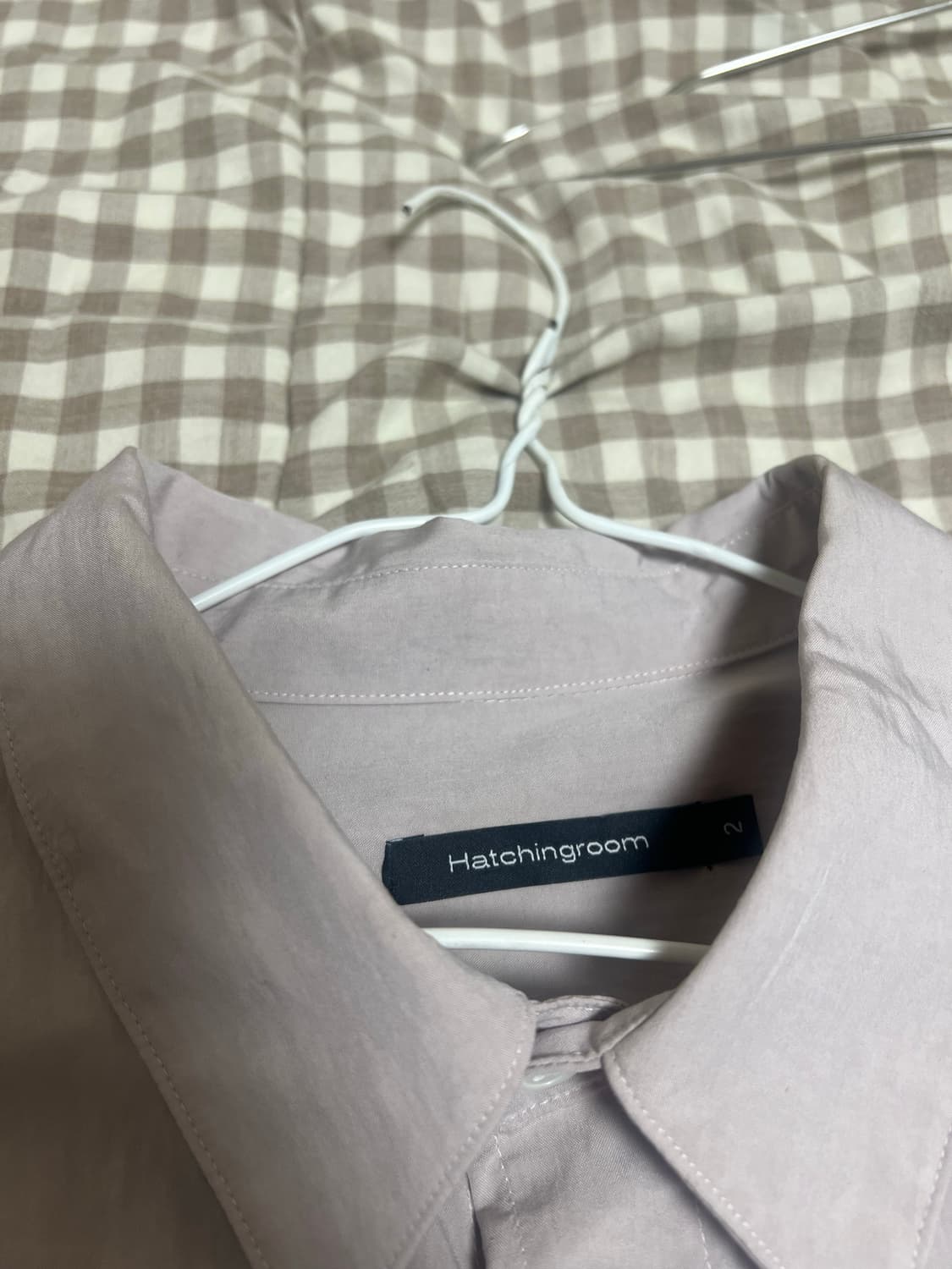 해칭룸 더블 슬리브셔츠 더스티핑크 2 상품이미지5