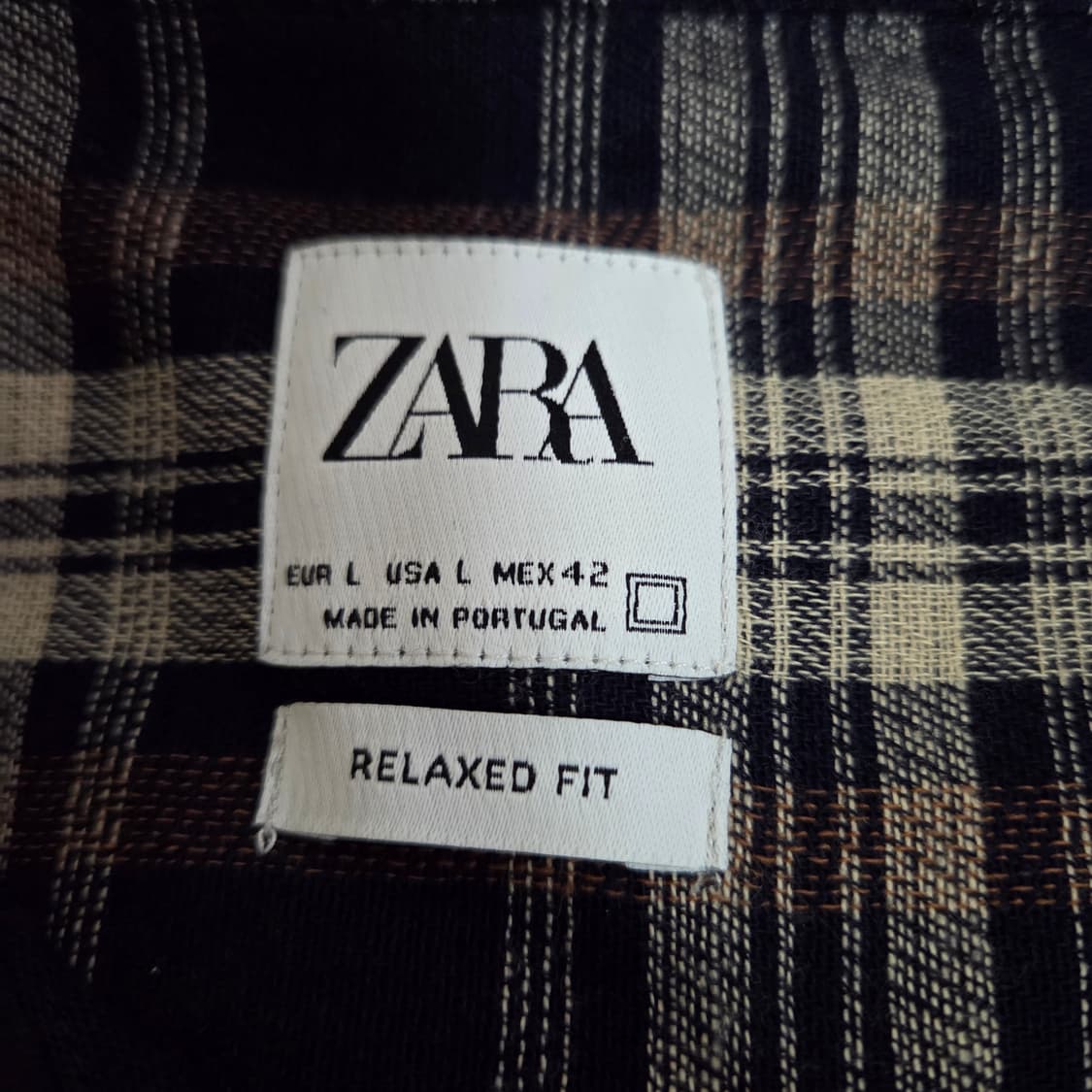 L 자라 체크셔츠 상품이미지3