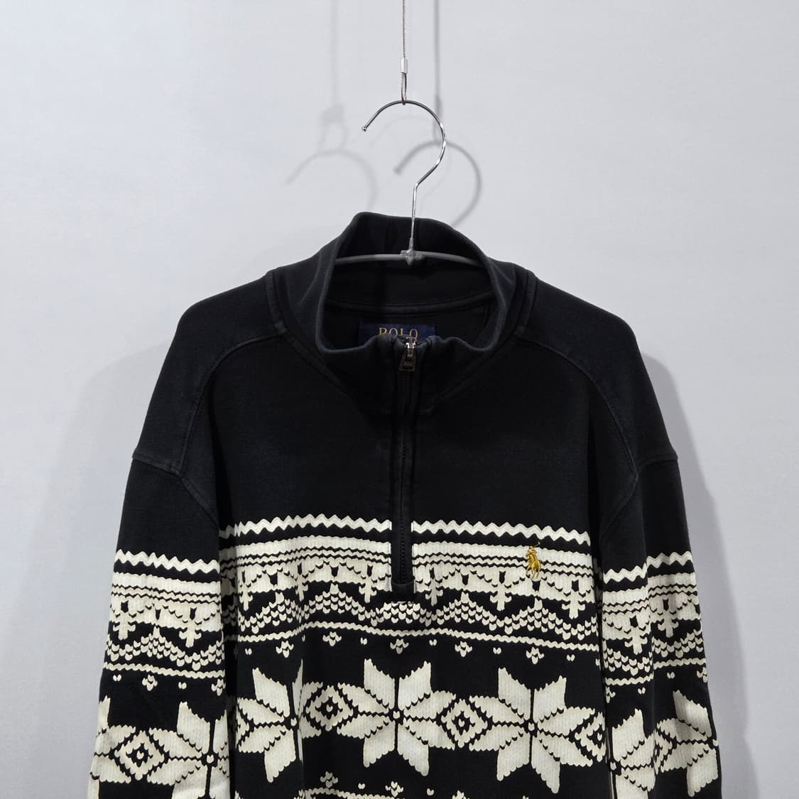 폴로랄프로렌 키즈 노르딕 패턴 프린팅 풀오버 하프집업 롱슬리브 L(14/ 상품이미지2