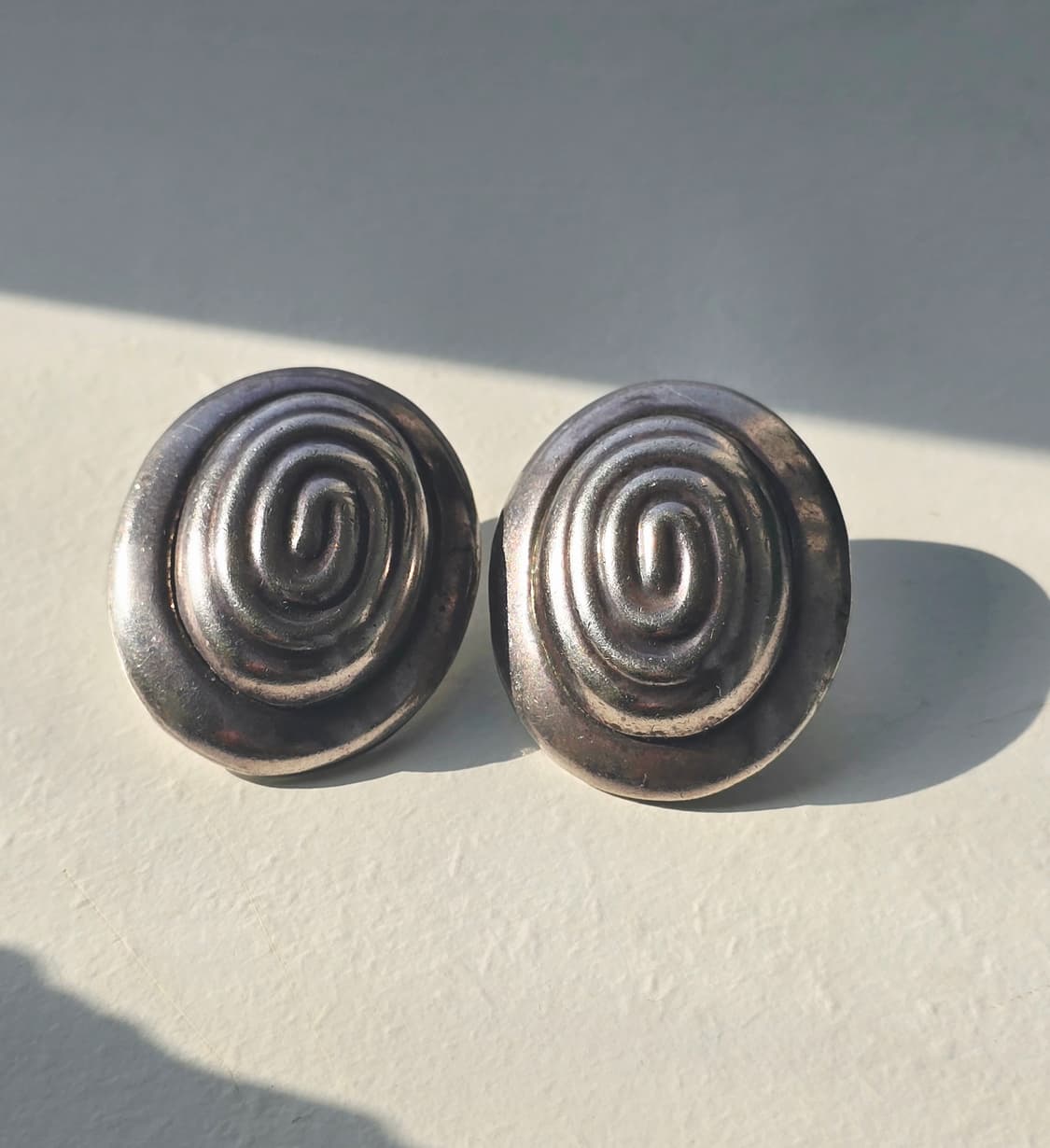 🇺🇸빈티지 모더니스트 스파이럴 클립온 귀걸이 상품이미지7