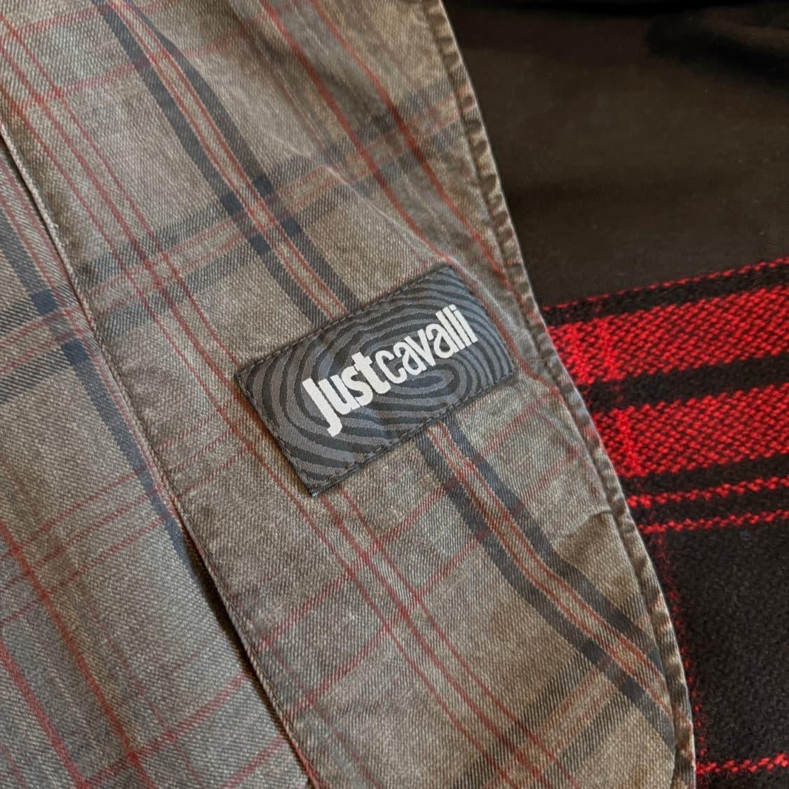 저스트 카발리 빈티지 체크패턴 라이트 코튼 블레이저 자켓 상품이미지9