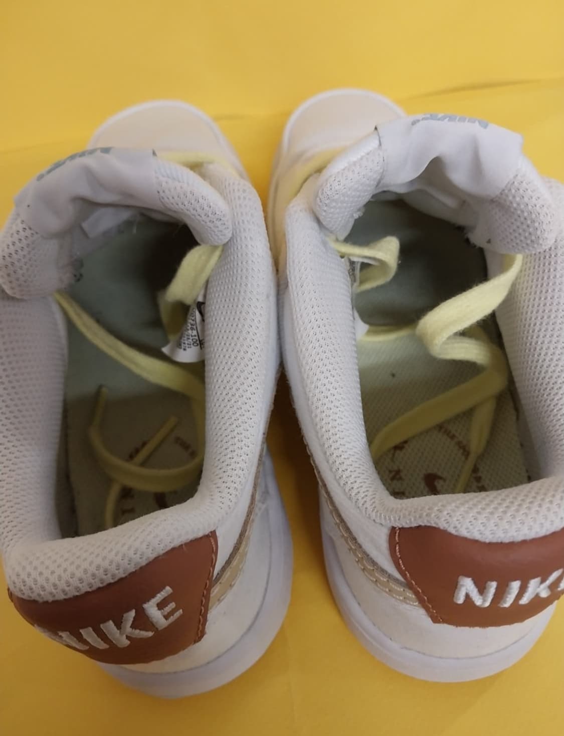 남성 나이키 코트 비전 로우 캔버스 화이트 세서미 운동화 (240) 상품이미지6