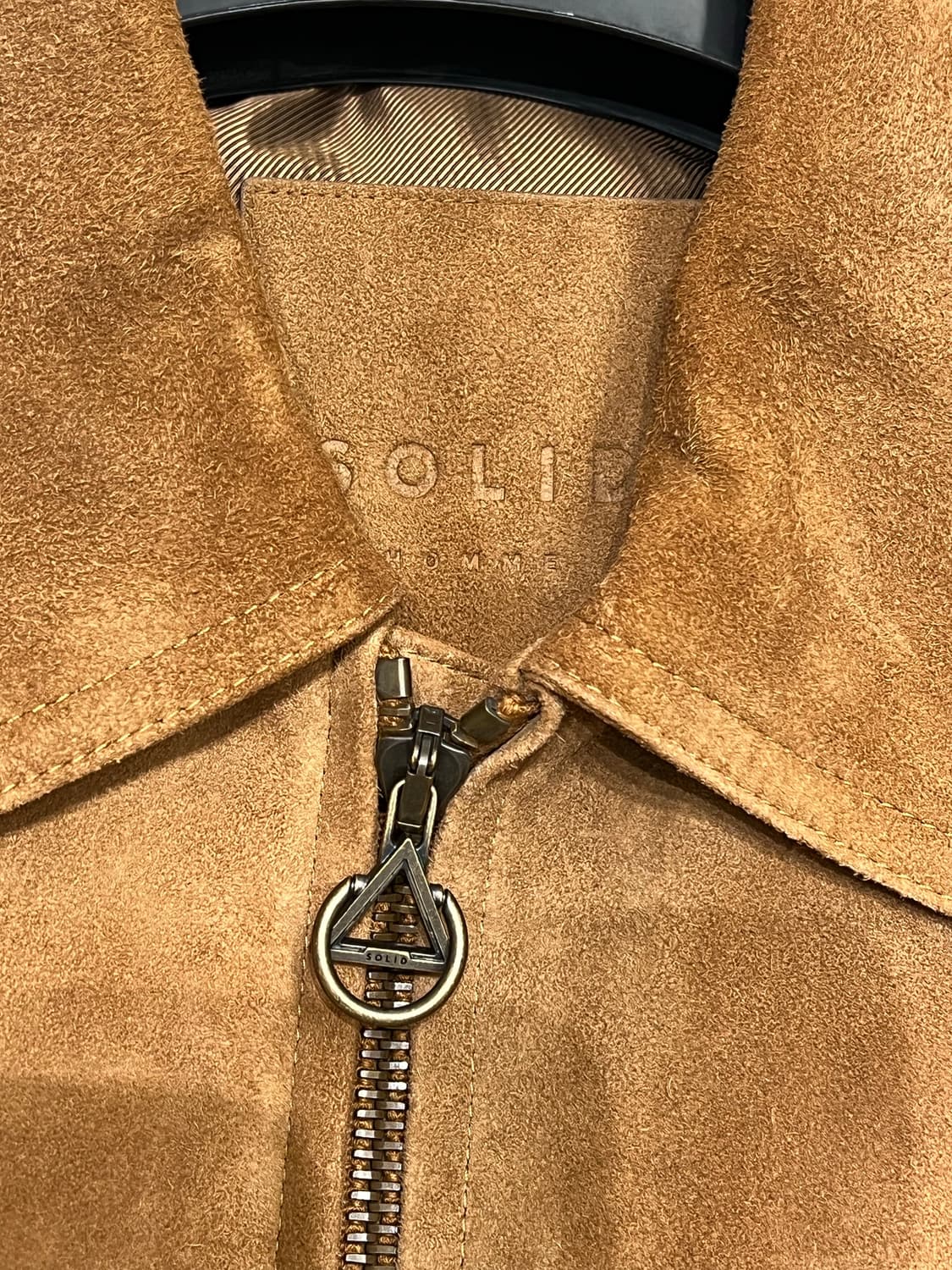 솔리드옴므 스웨이드 자켓 카멜 46 상품이미지2