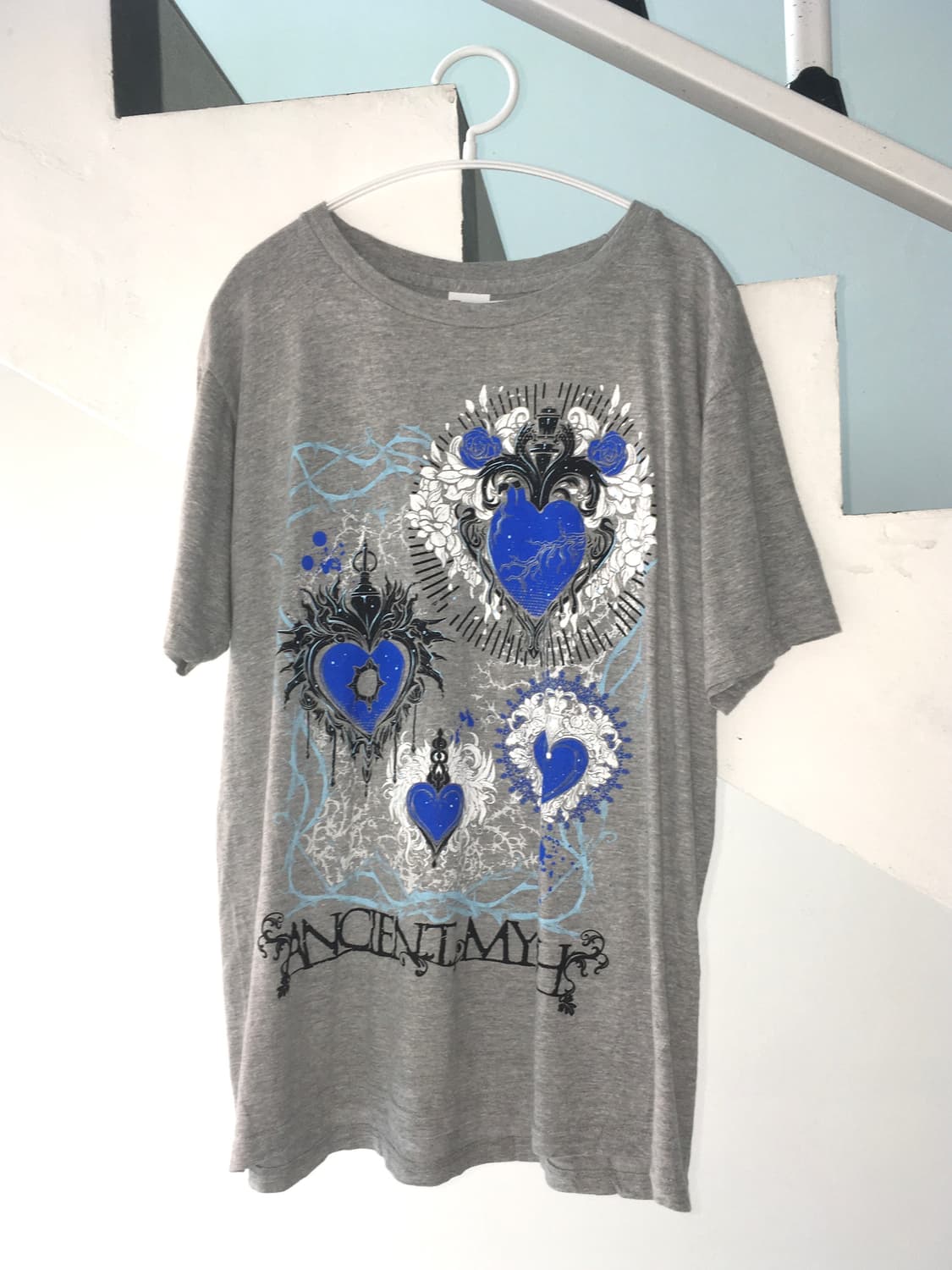 jpn vintage punk overfit printing t shir 상품이미지4