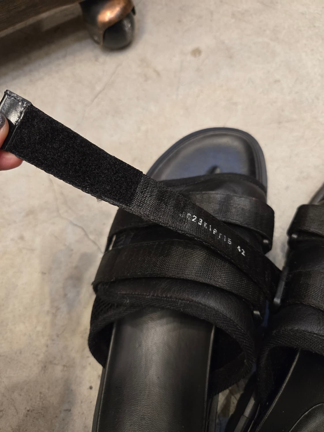 준지 레더 슬라이더슬리퍼 상품이미지4