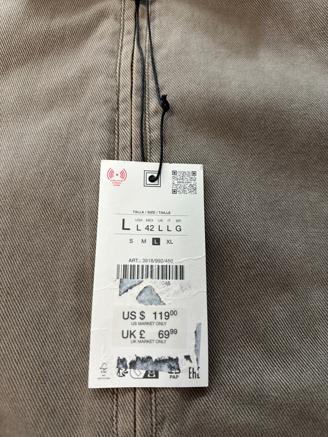 (L) 자라 웨스턴 스터드 자켓 상품이미지3