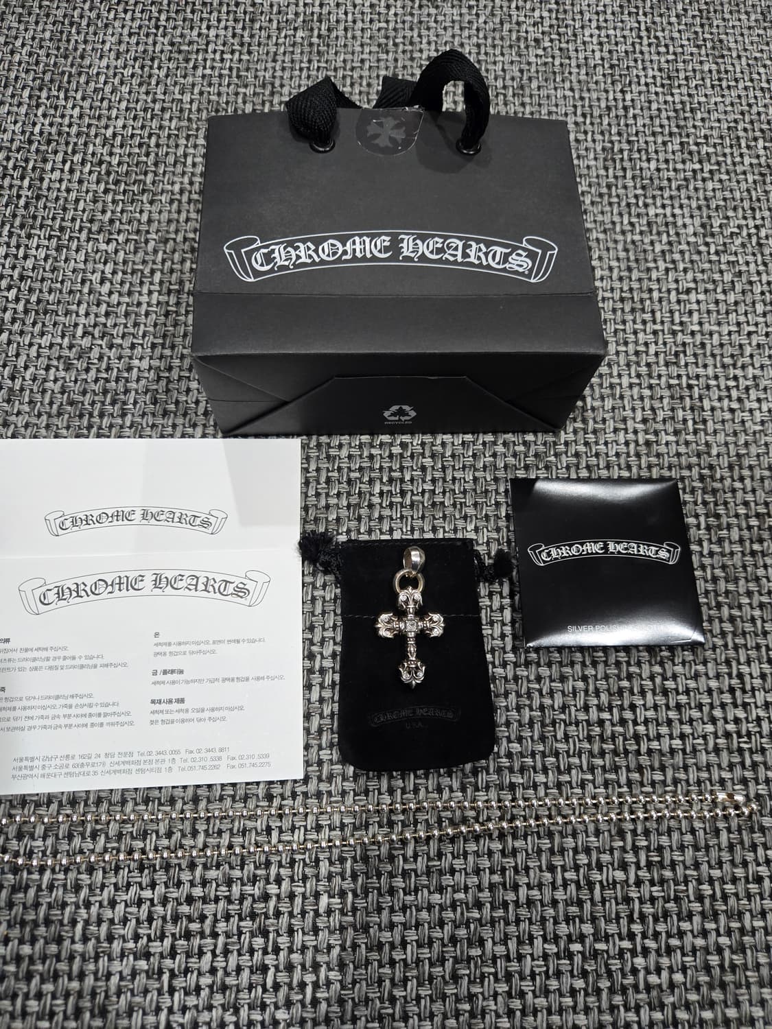 정품 크롬하츠 필리그리xs베일 파베 펜던트 상품이미지1