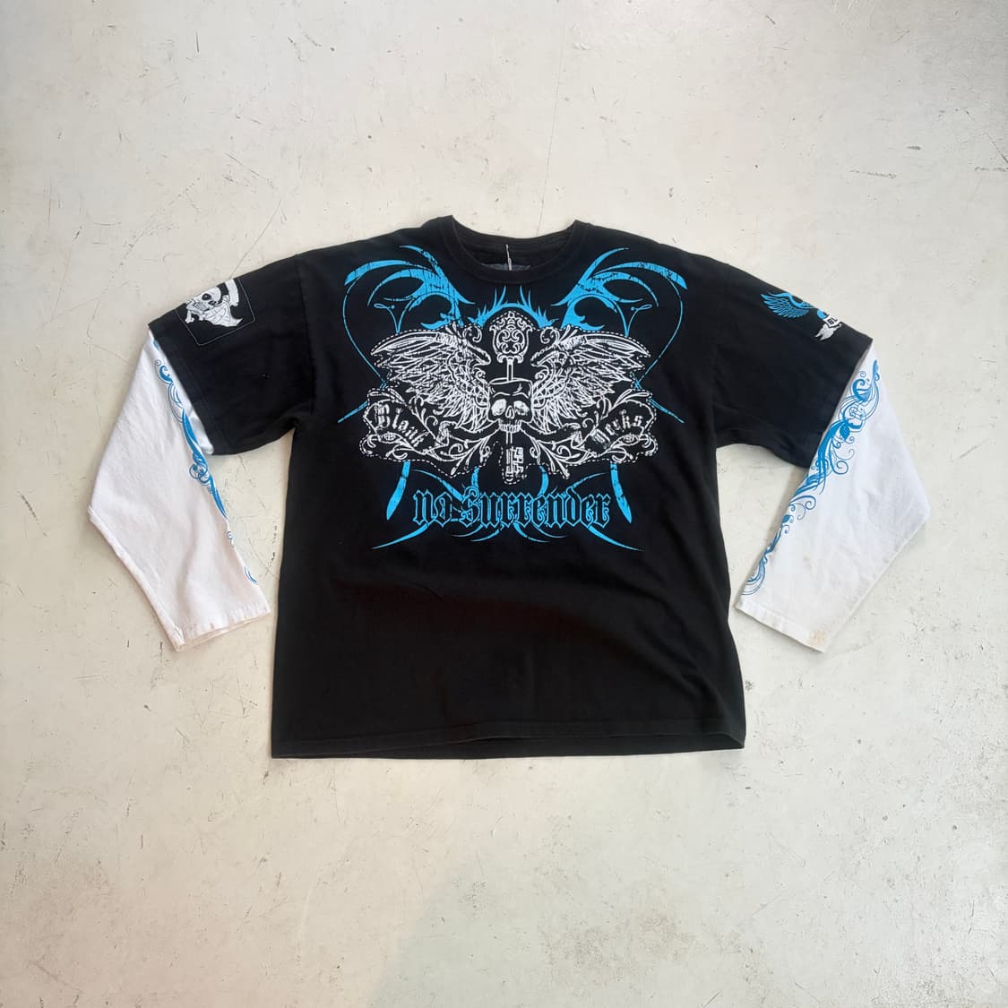 Black Decks 빈티지 스컬 롱슬리브 XL 상품이미지1