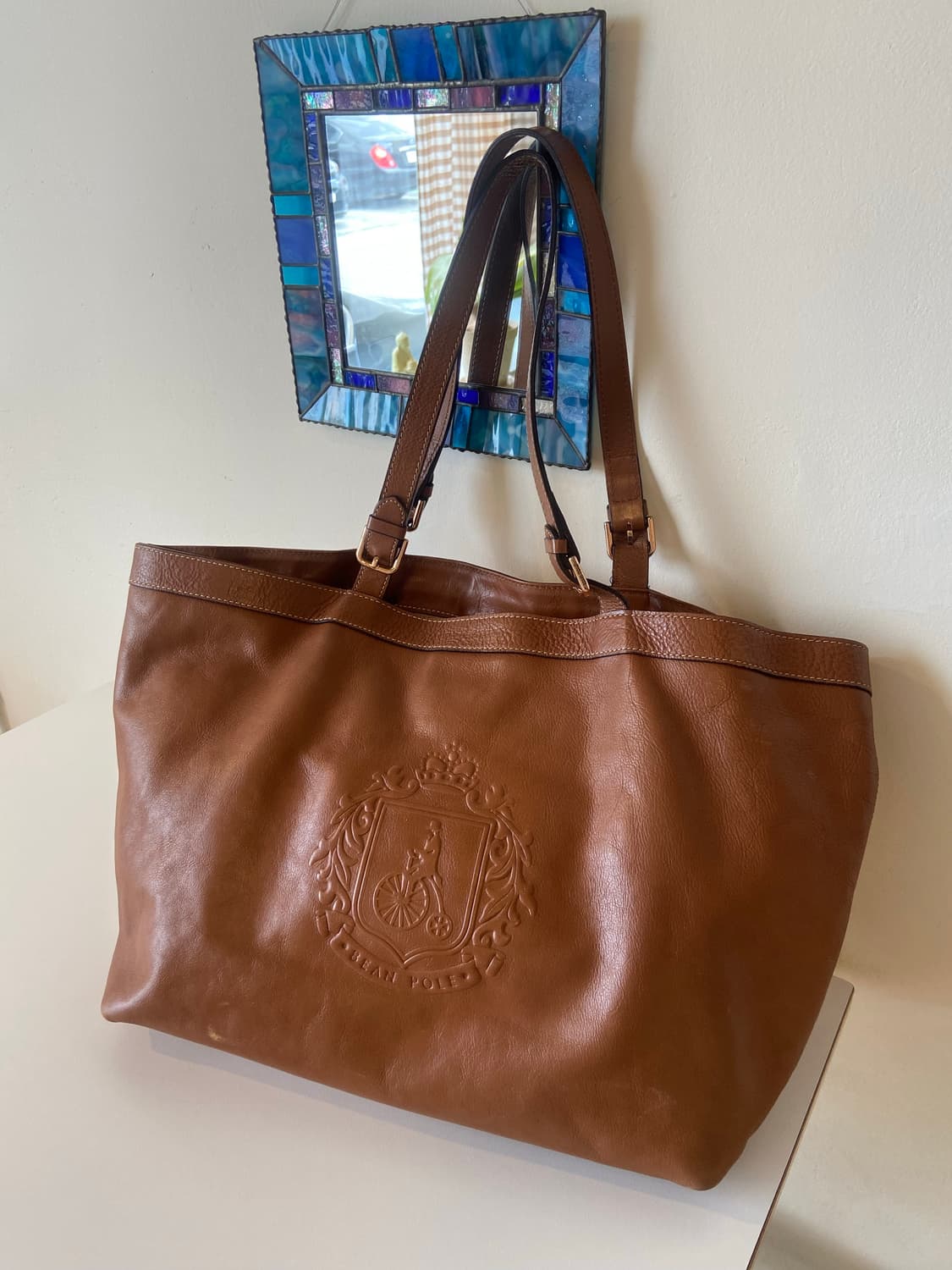 빈폴 가죽 숄더백 토트백 상품이미지2