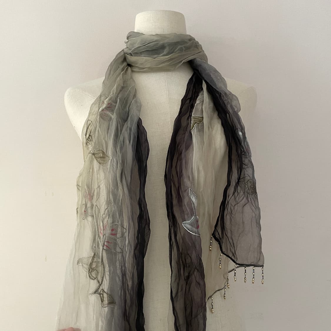 빈티지 스카프 실크 스카프 페어리 히피그런지 모리걸 그런지페어리 상품이미지5