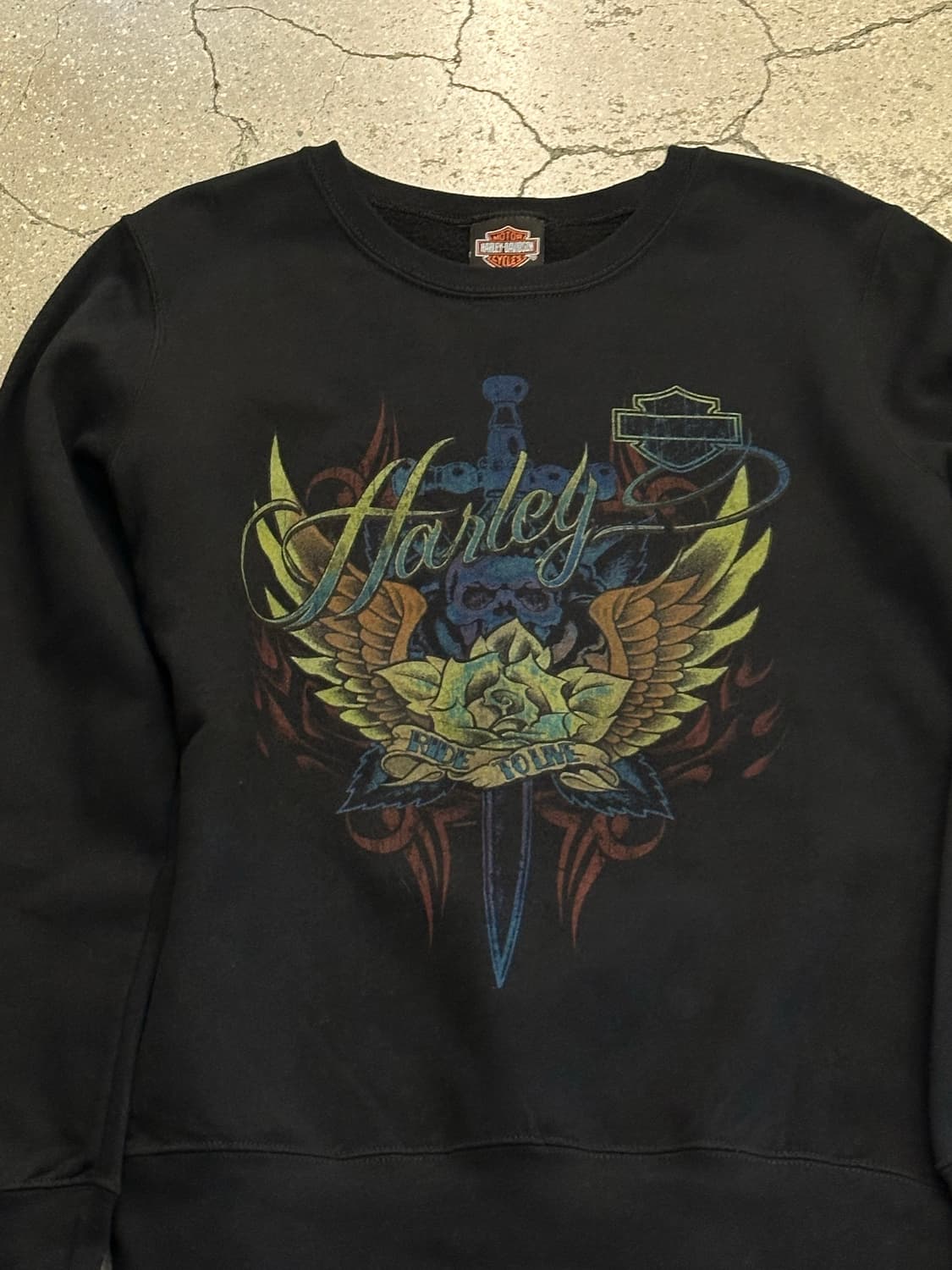 할리데이비슨 블랙 맨투맨 상품이미지4