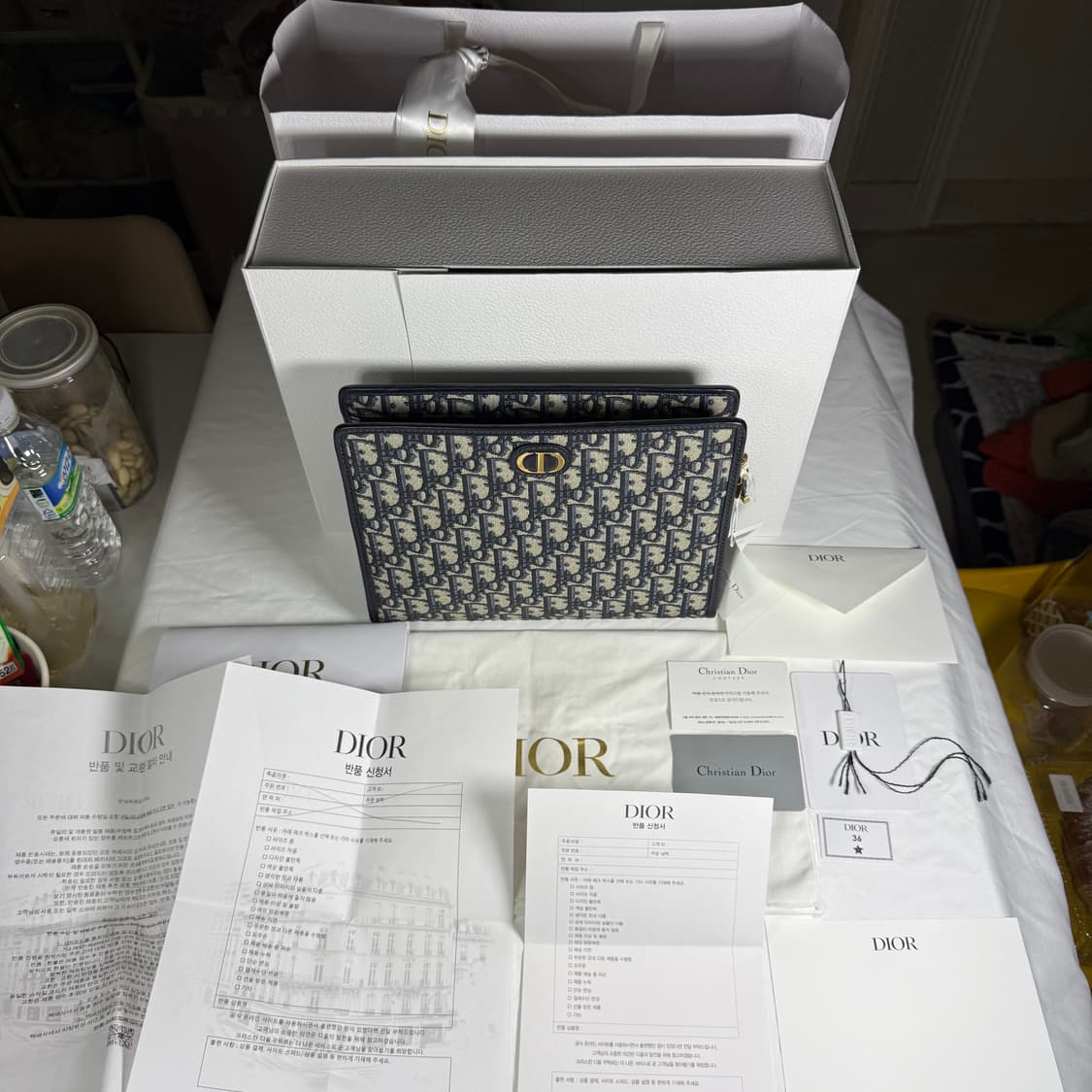 디올 오블리크 자카드 30 몽테인 파우치 클러치백 상품이미지7