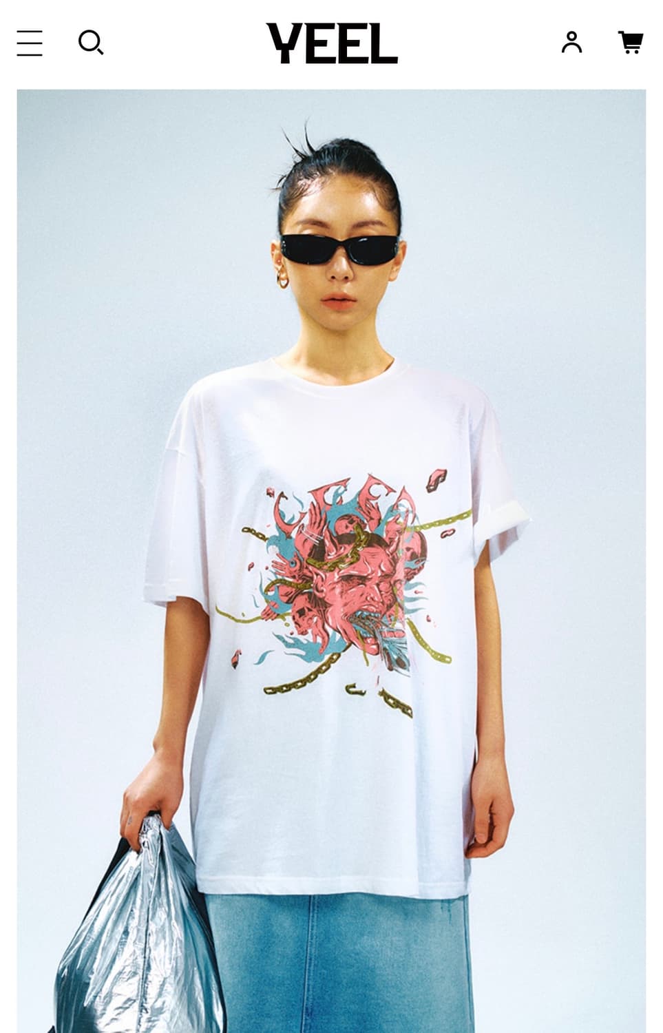 리 Roller Coaster T-shirt / 카리나 사복 착용 상품이미지4