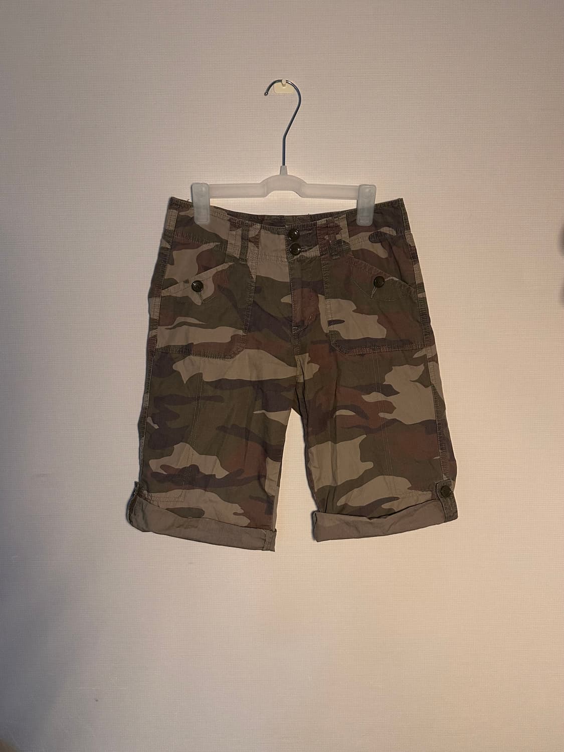 빈티지 카모 4부 팬츠 상품이미지1
