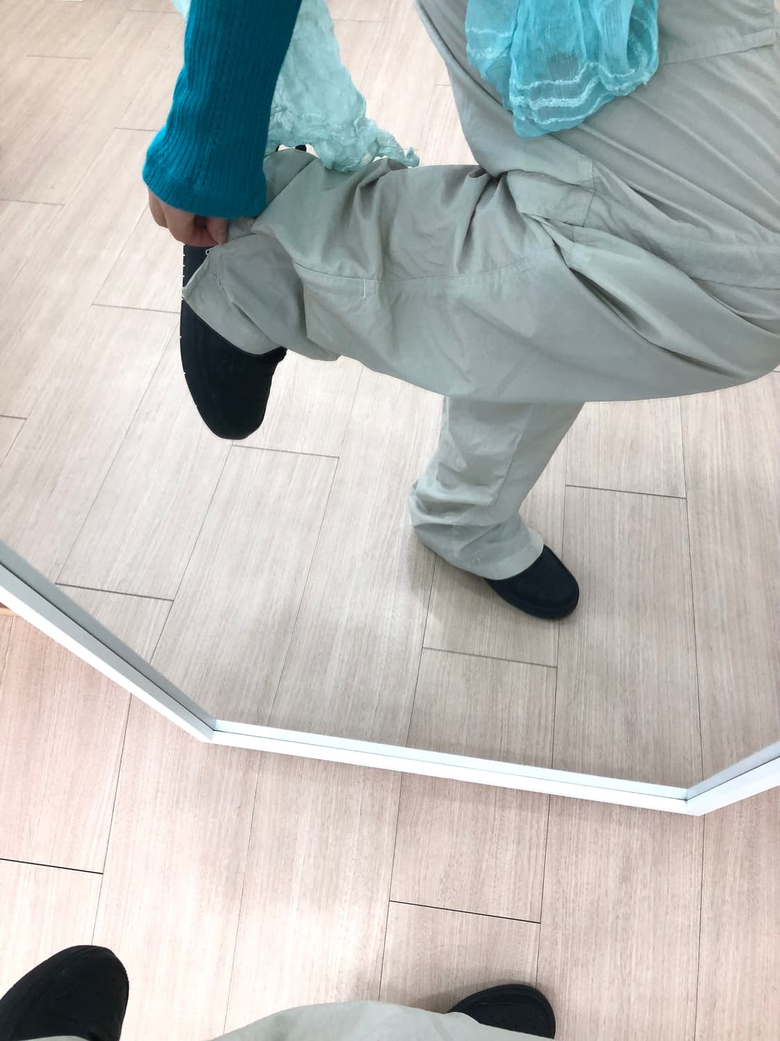 [색감 미쳤음💎🦋🩵] 에스닉 에메랄드 레이어드 코디 상품이미지3