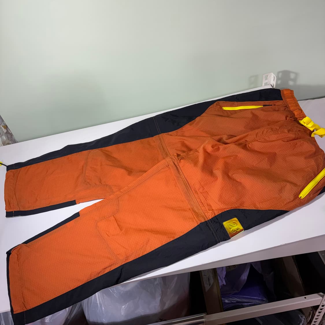 M 나이키 X 조던 다크오렌지 레귤러핏 나일론 우븐팬츠 상품이미지3